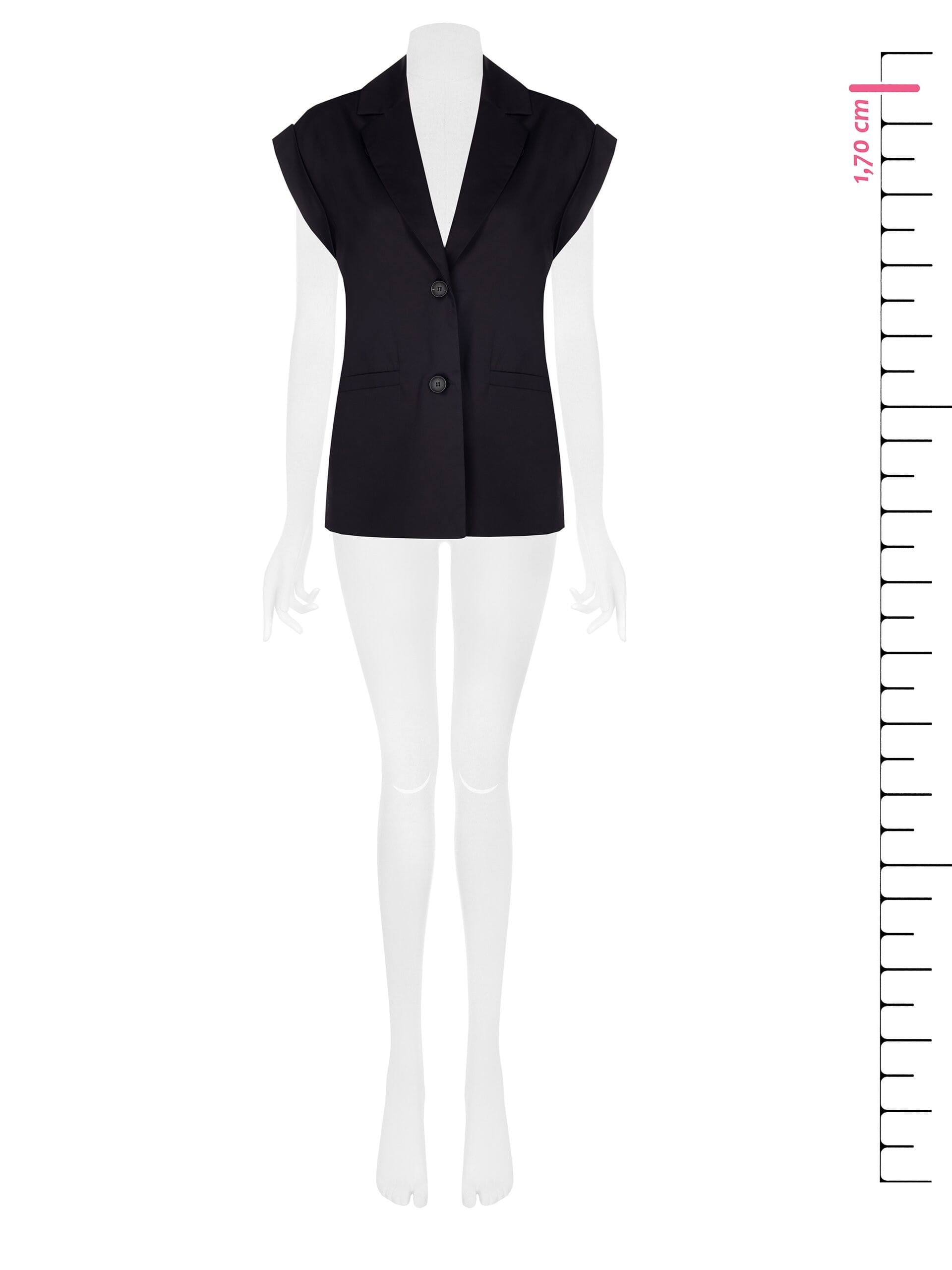 Gilet en coton surdimensionné Rinascimento