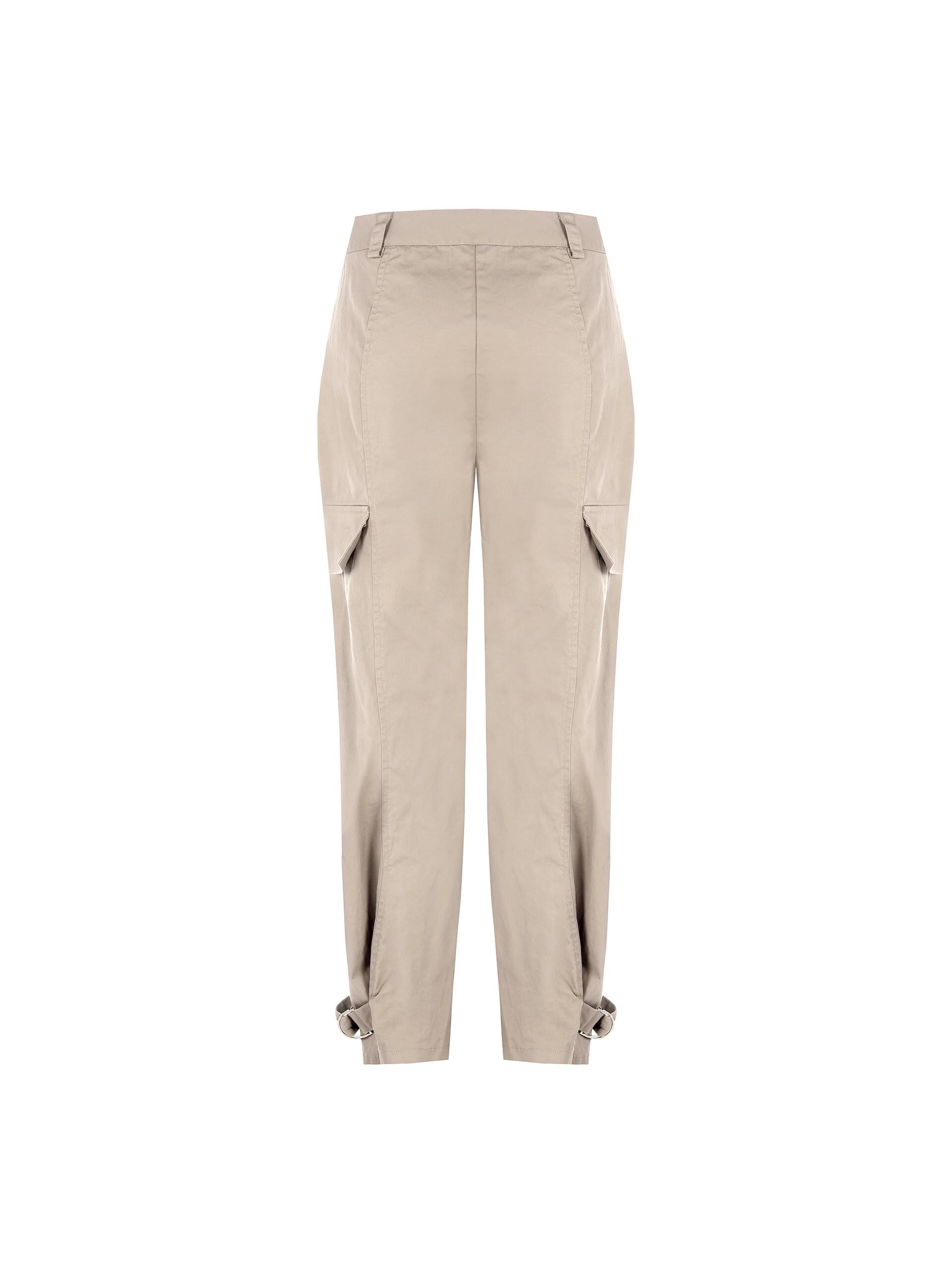 Pantaloni Cargo Misto Cotone Con Cinturini Alle Caviglie Rinascimento