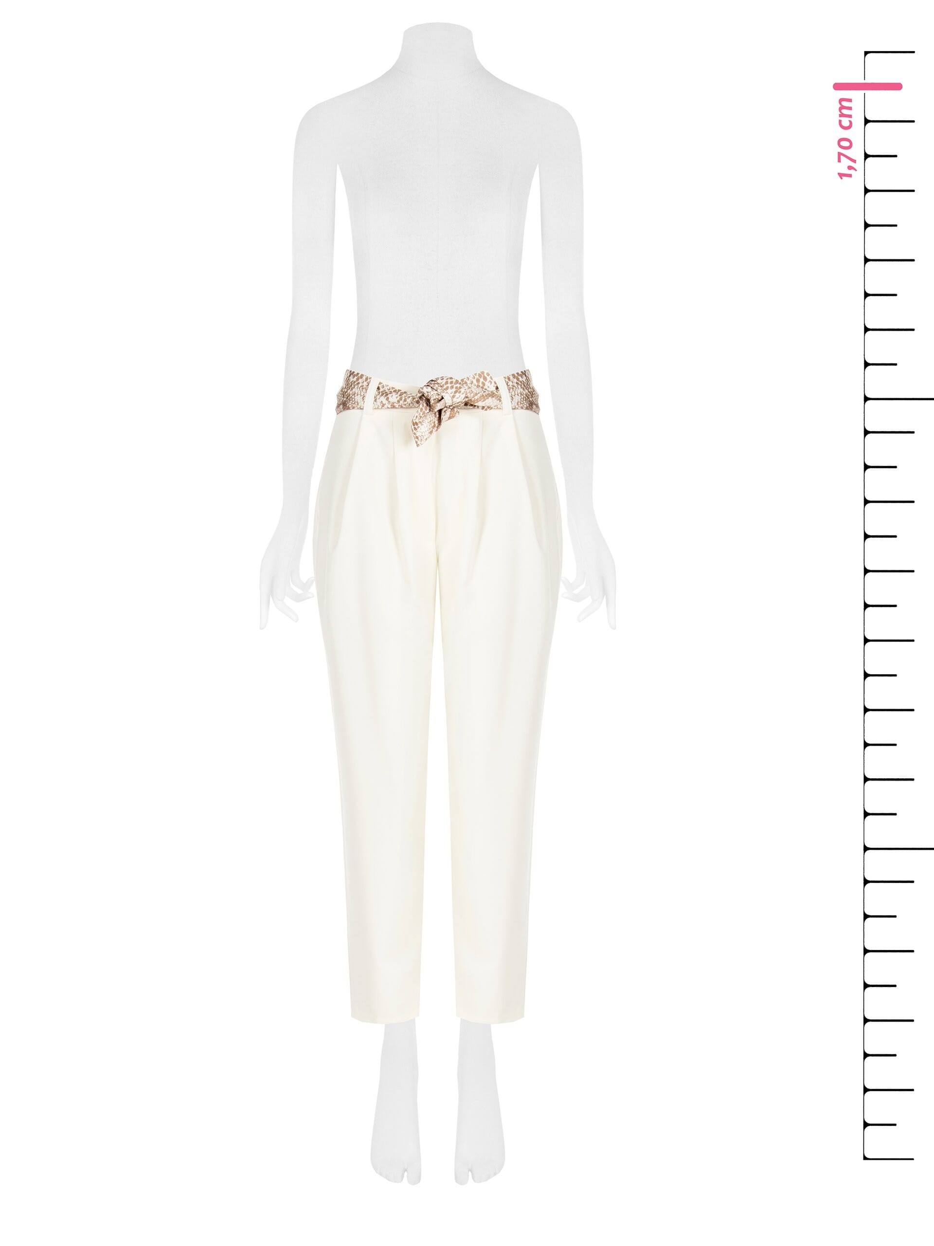 Pantalone Carrot In Tessuto Tecnico Con Cintura In Raso Rinascimento