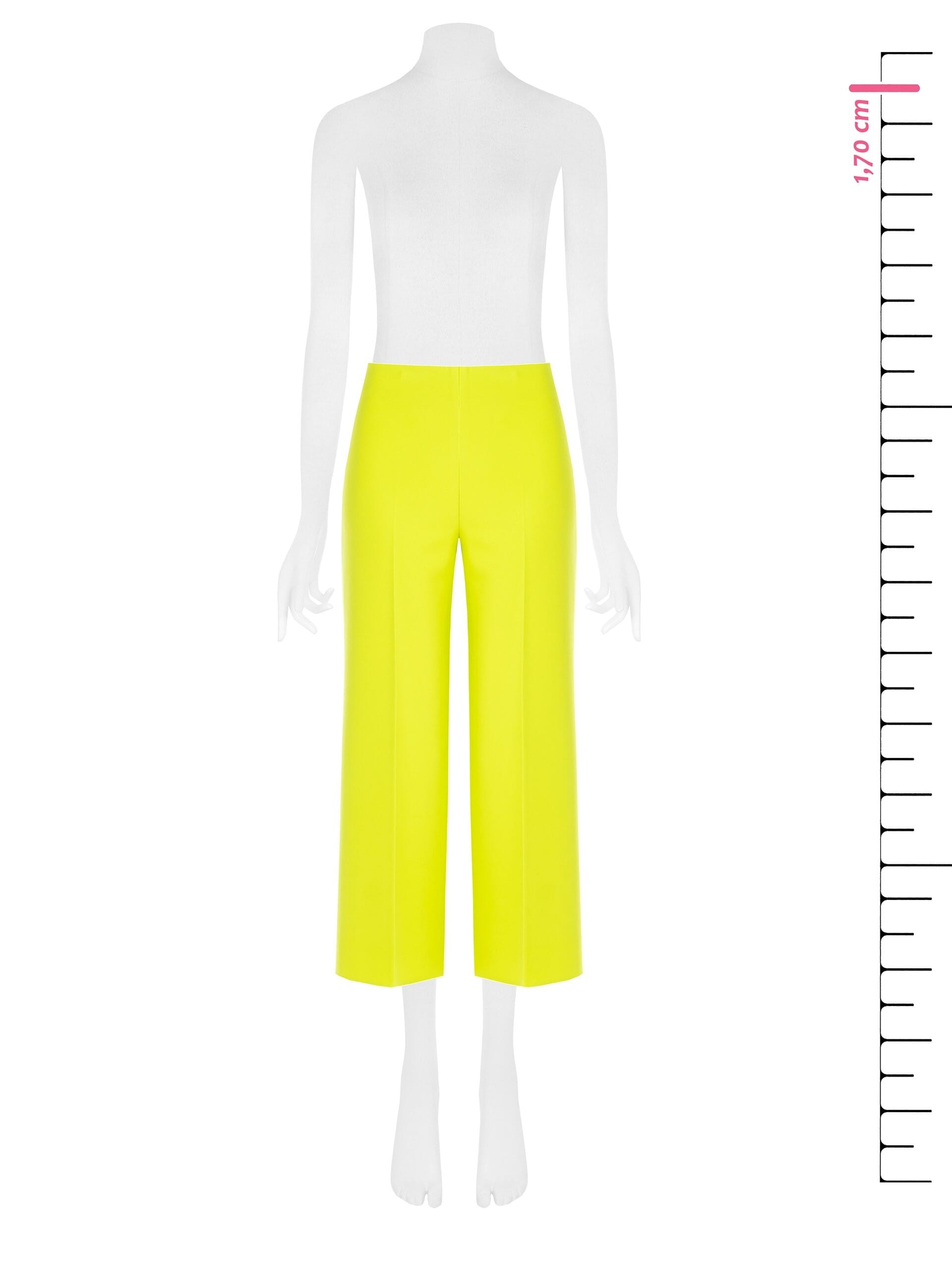 Pantaloni Palazzo Cropped In Crepe Rinascimento