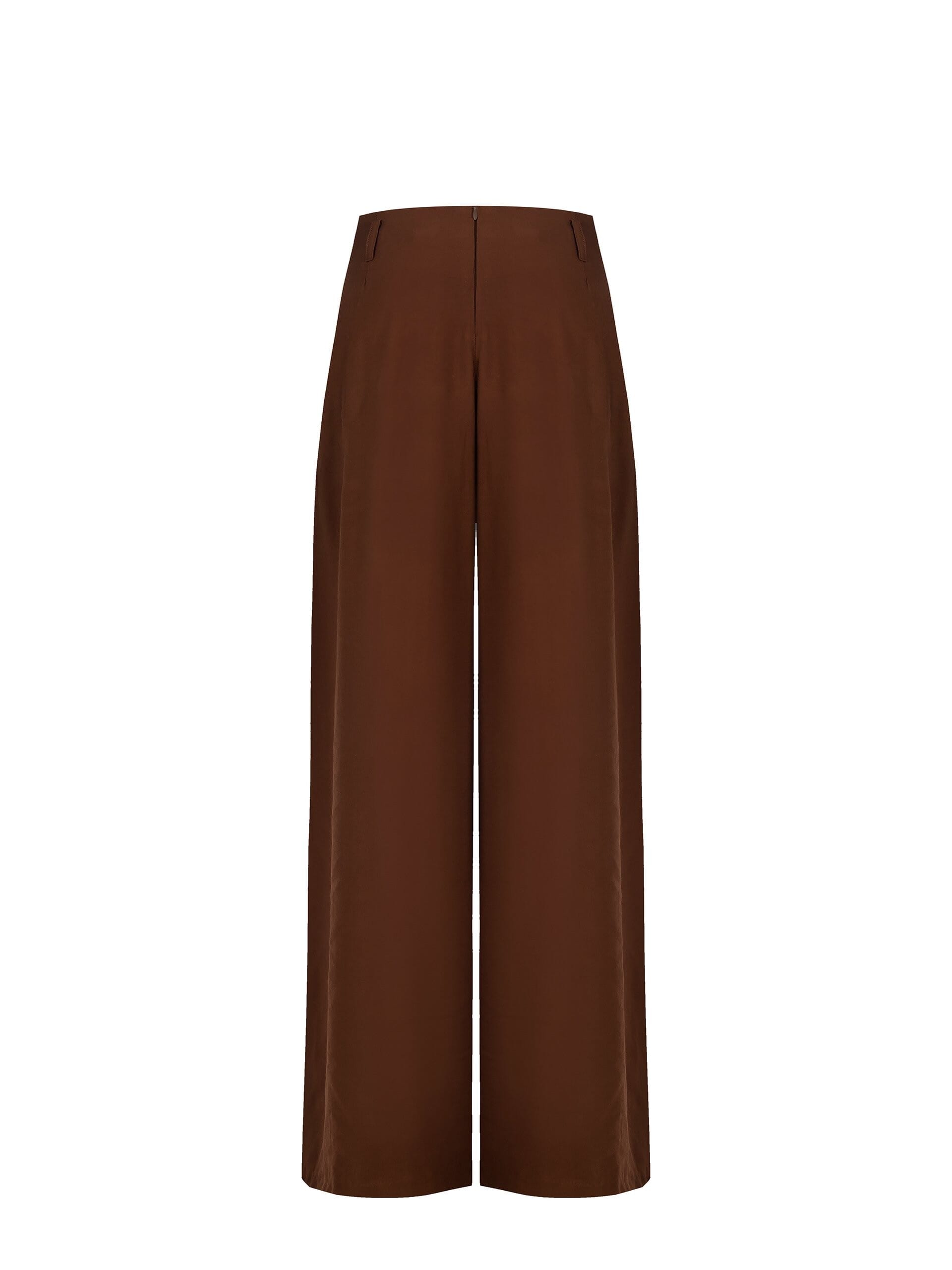 Pantalon de palais en viscose légèrement froissé avec pinces maxi Rinascimento