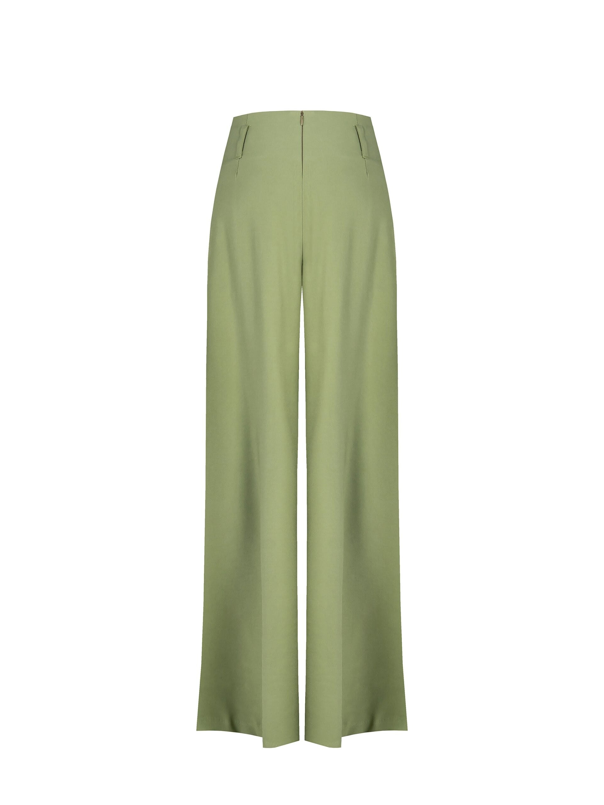 Pantalon de palais en viscose légèrement froissé avec pinces maxi Rinascimento