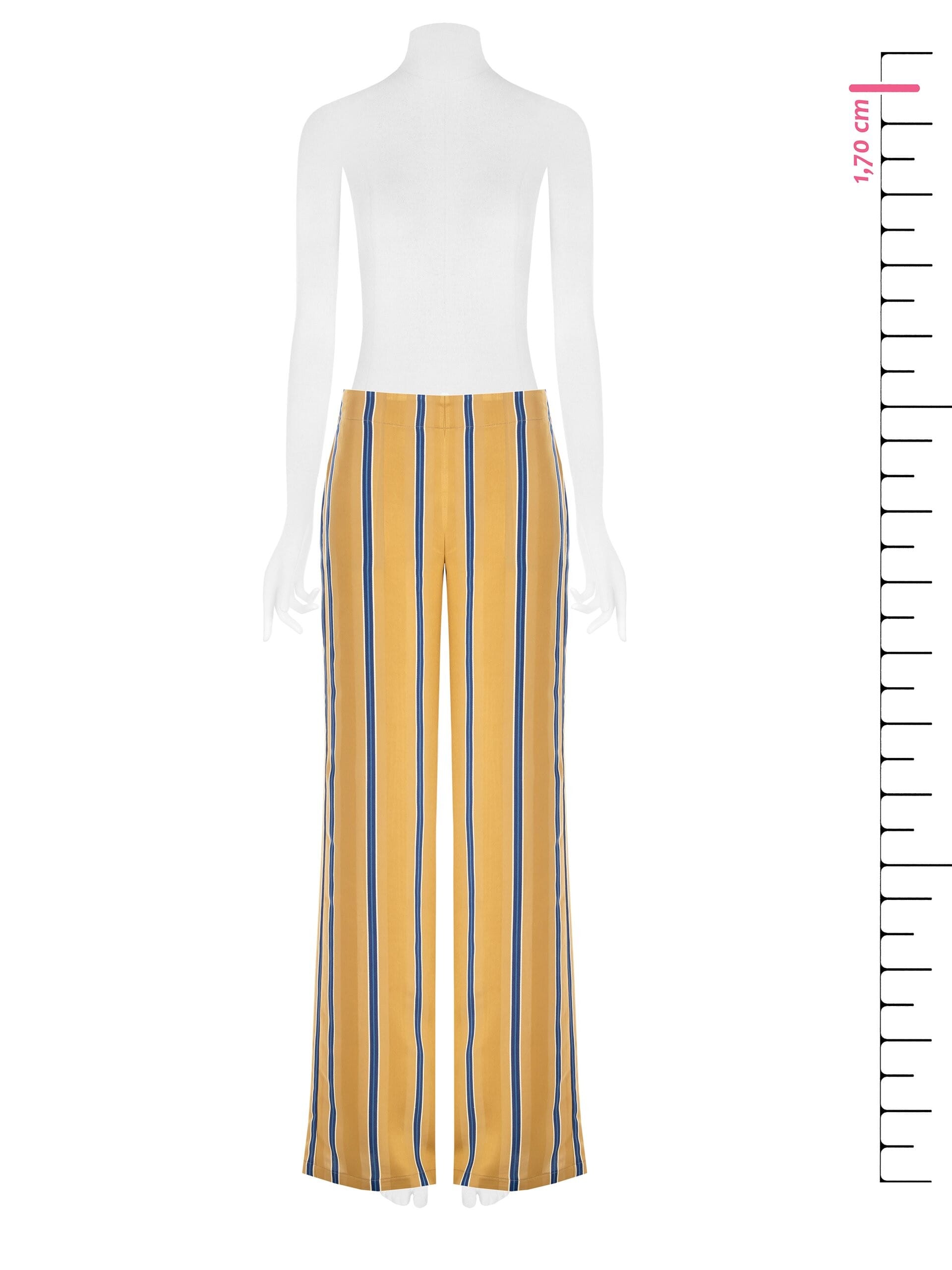 Pantaloni Palazzo Fluidi Con Elastico Dietro Rinascimento