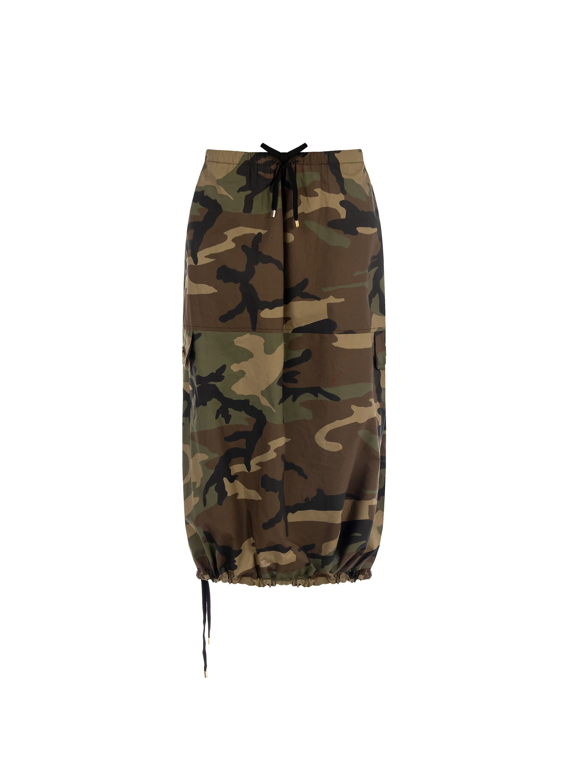 Gonna Cargo In Cotone Con Coulisse Sul Fondo Rinascimento