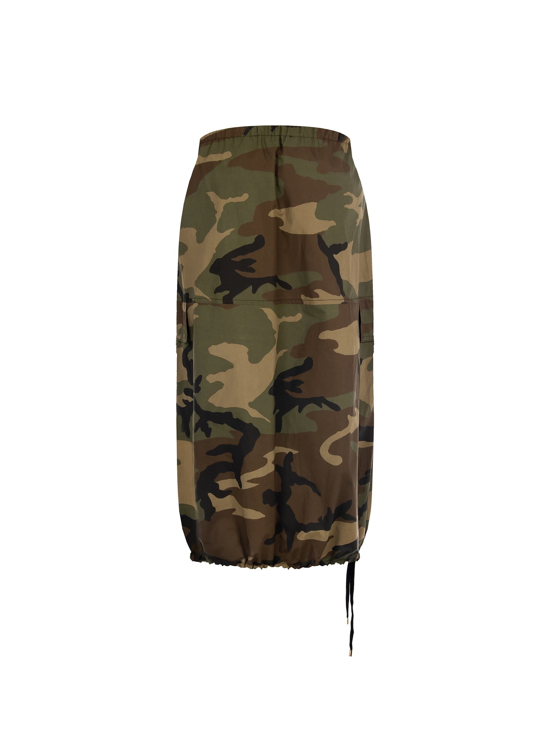 Gonna Cargo In Cotone Con Coulisse Sul Fondo Rinascimento