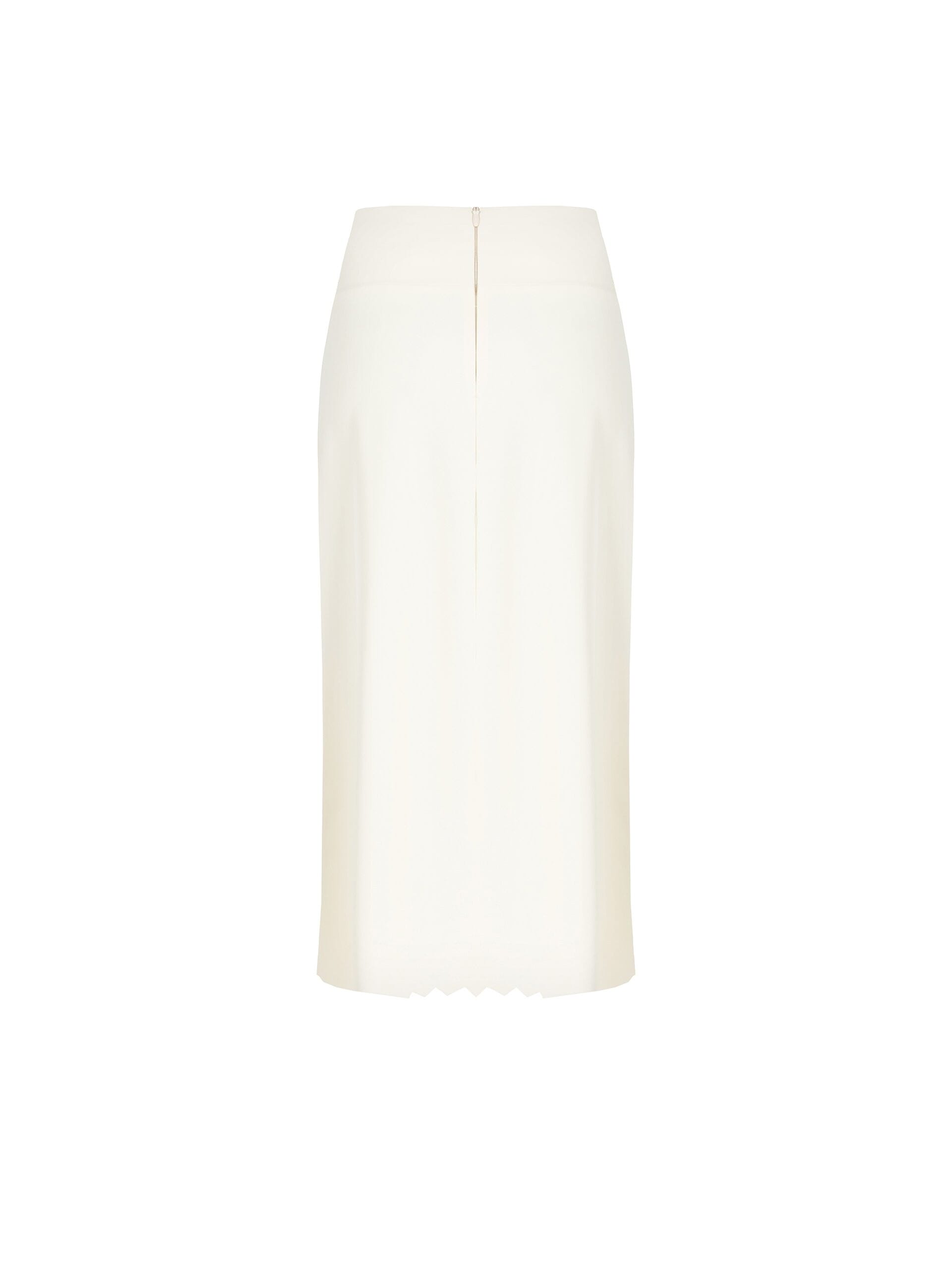 Gonna Midi A Ruota Ad Incrocio Con Dettaglio Plissé E Strass Rinascimento