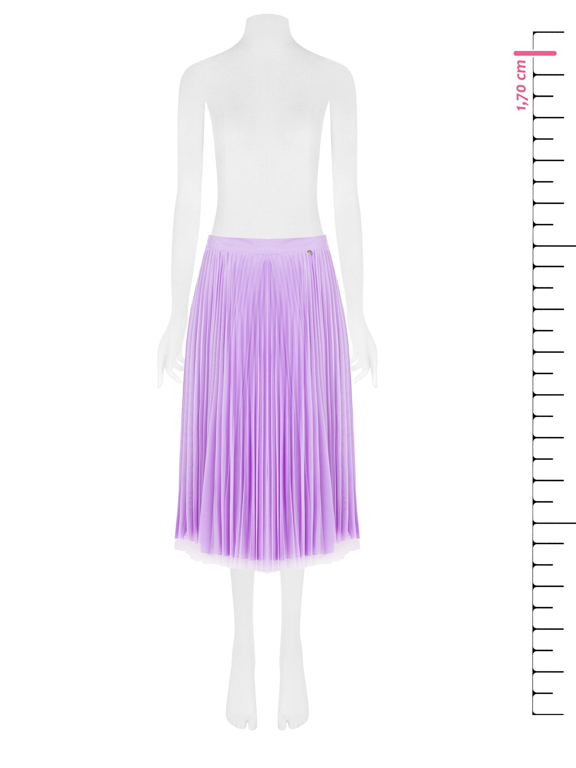 Gonna Midi A Ruota In Tulle Morbido Plissé Rinascimento