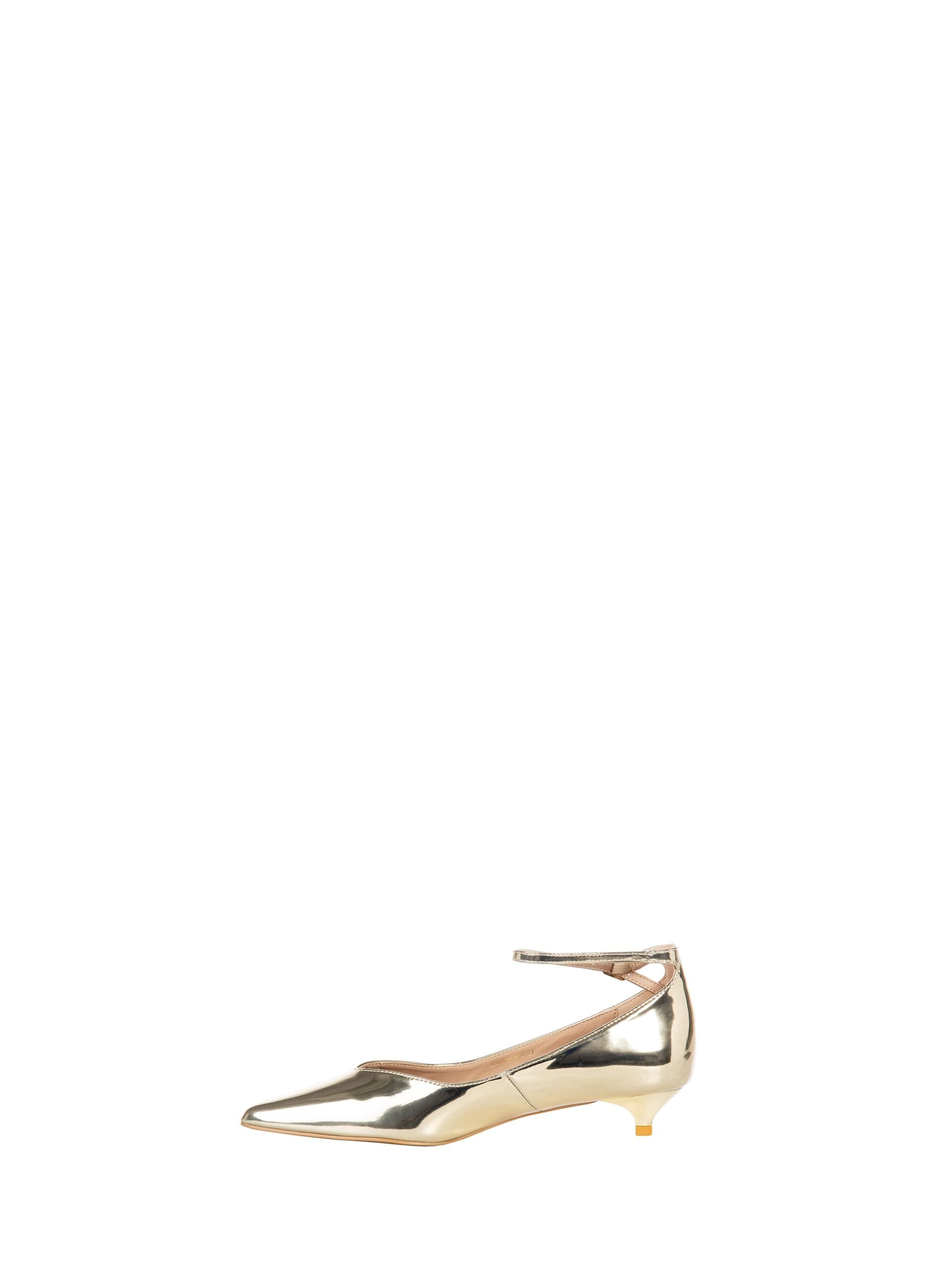 Ballerine Con Punta Metallizzata E Tacco Basso Rinascimento