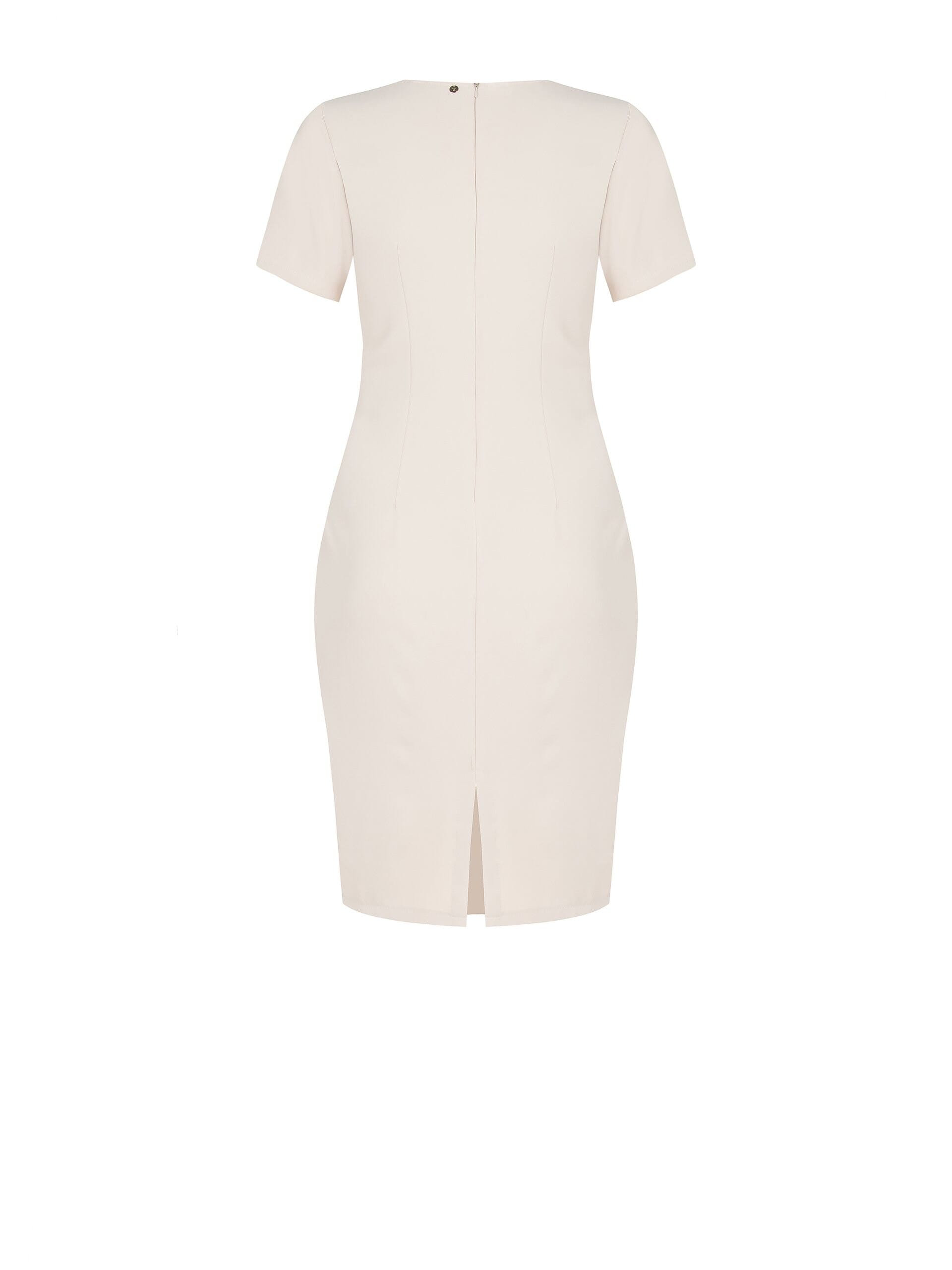 Abito Midi Curvy In Crepe Con Nodo Sul Lato Rinascimento Curvy