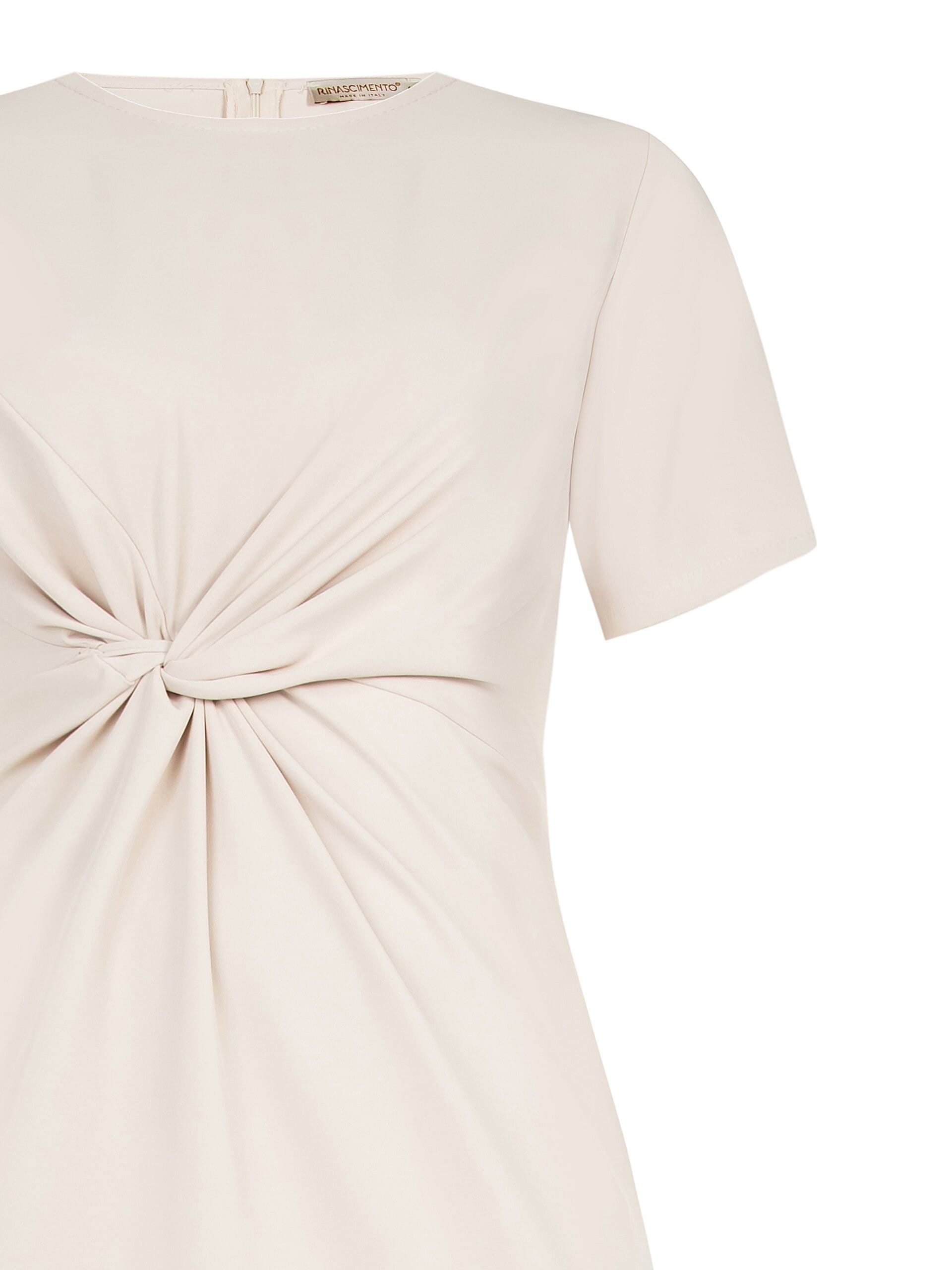 Abito Midi Curvy In Crepe Con Nodo Sul Lato Rinascimento Curvy