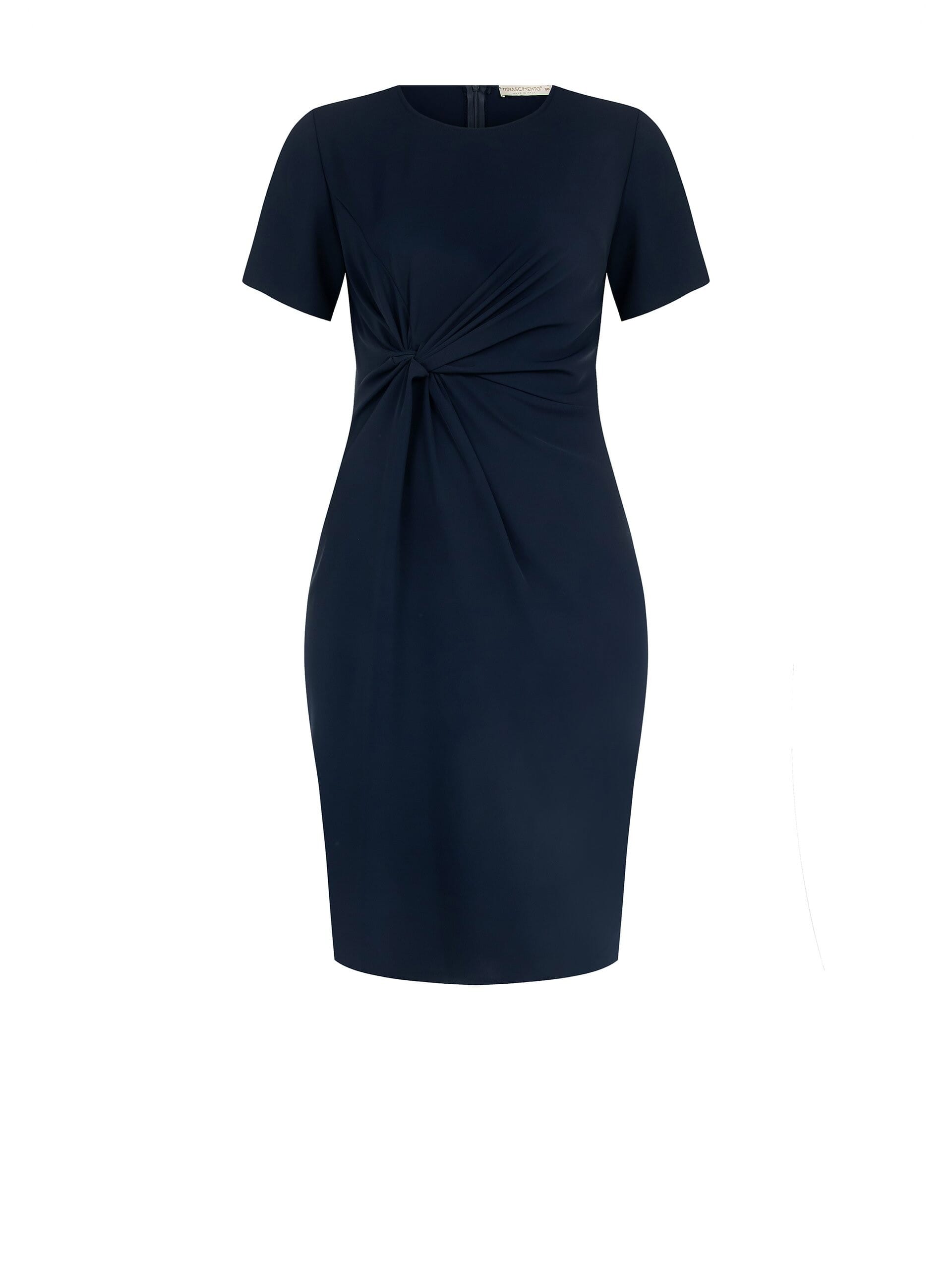 Abito Midi Curvy In Crepe Con Nodo Sul Lato Rinascimento Curvy