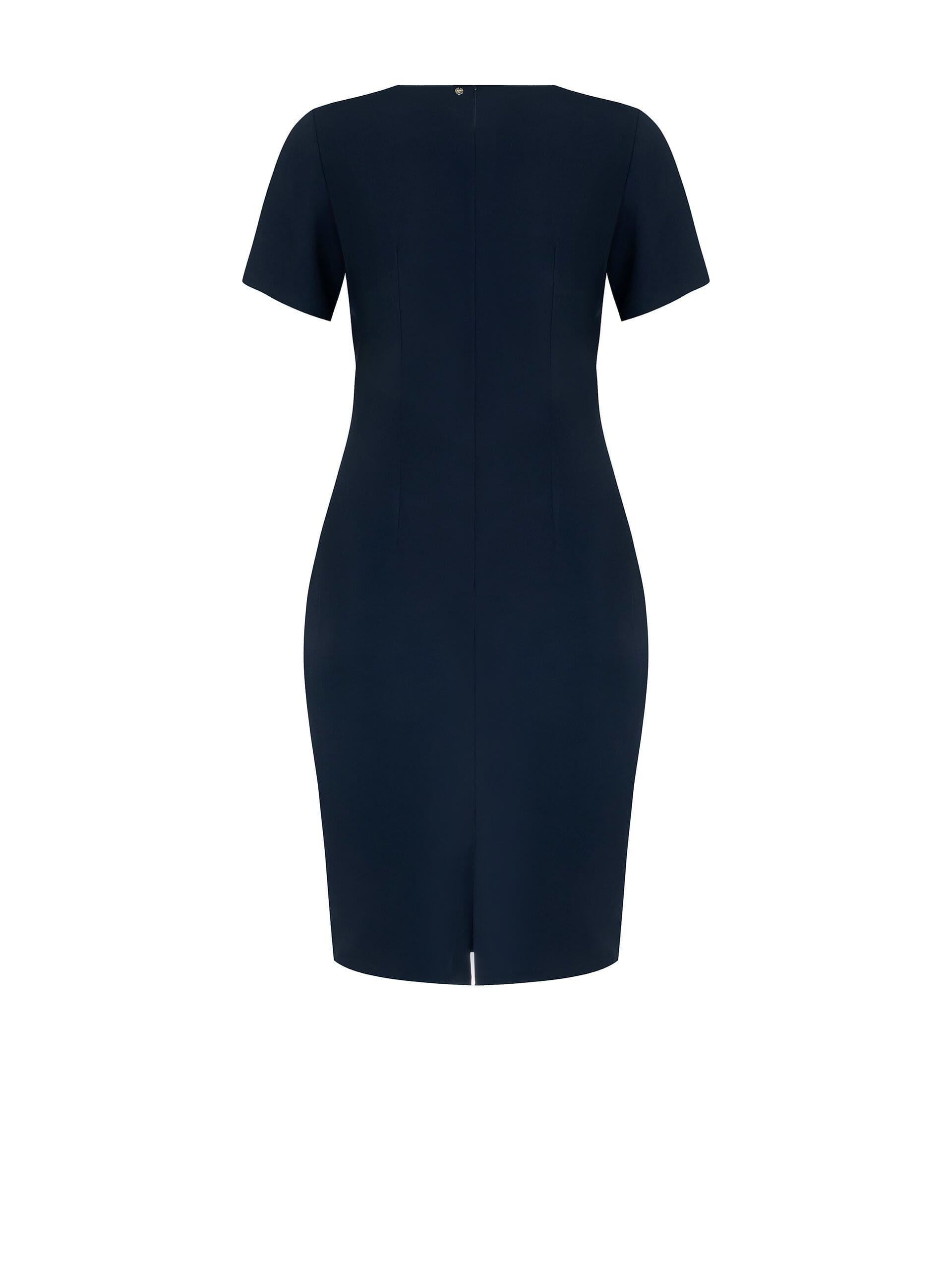 Abito Midi Curvy In Crepe Con Nodo Sul Lato Rinascimento Curvy