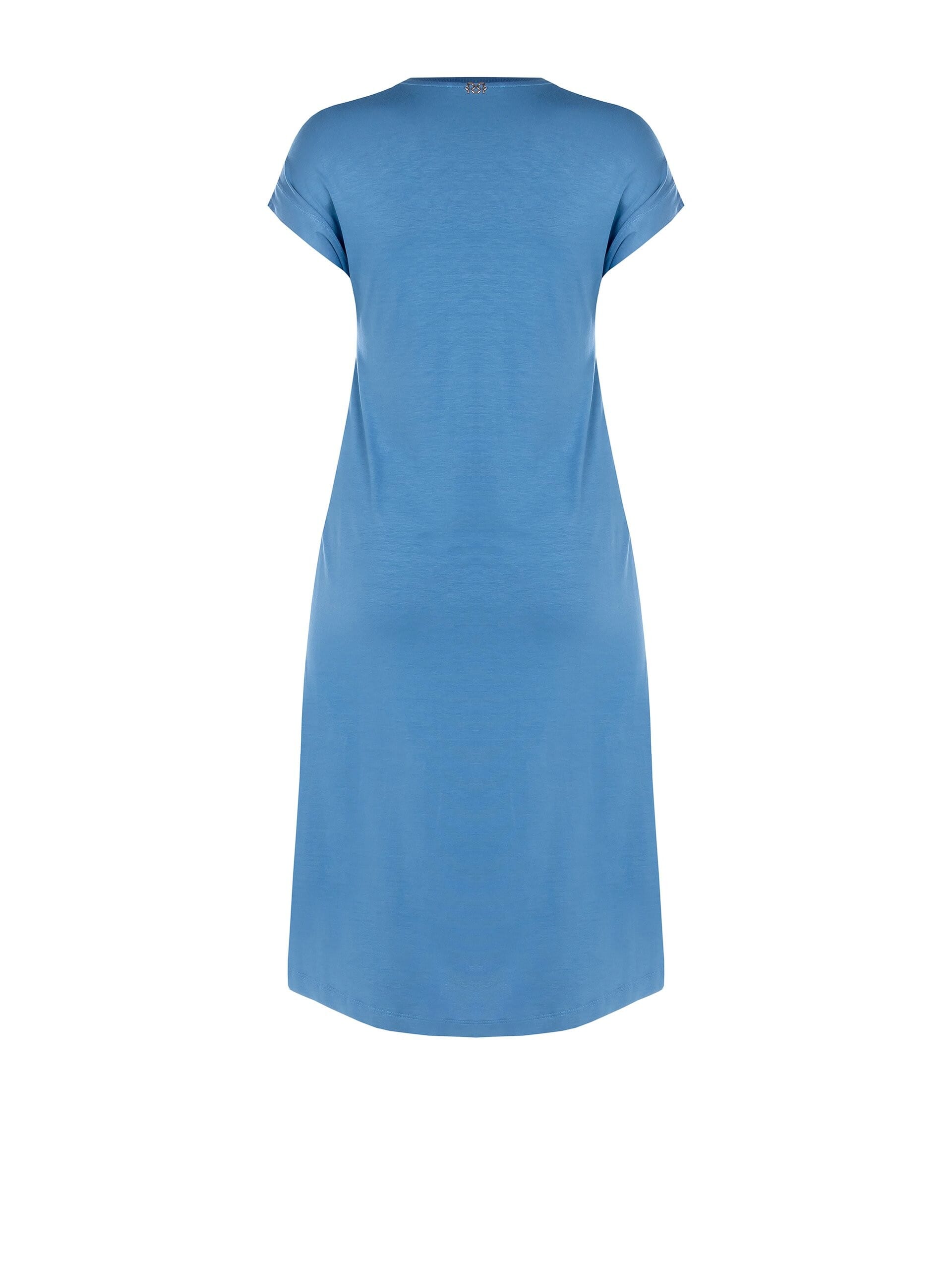 Abito Lungo Curvy In Raso Davanti E Viscosa Dietro Rinascimento Curvy