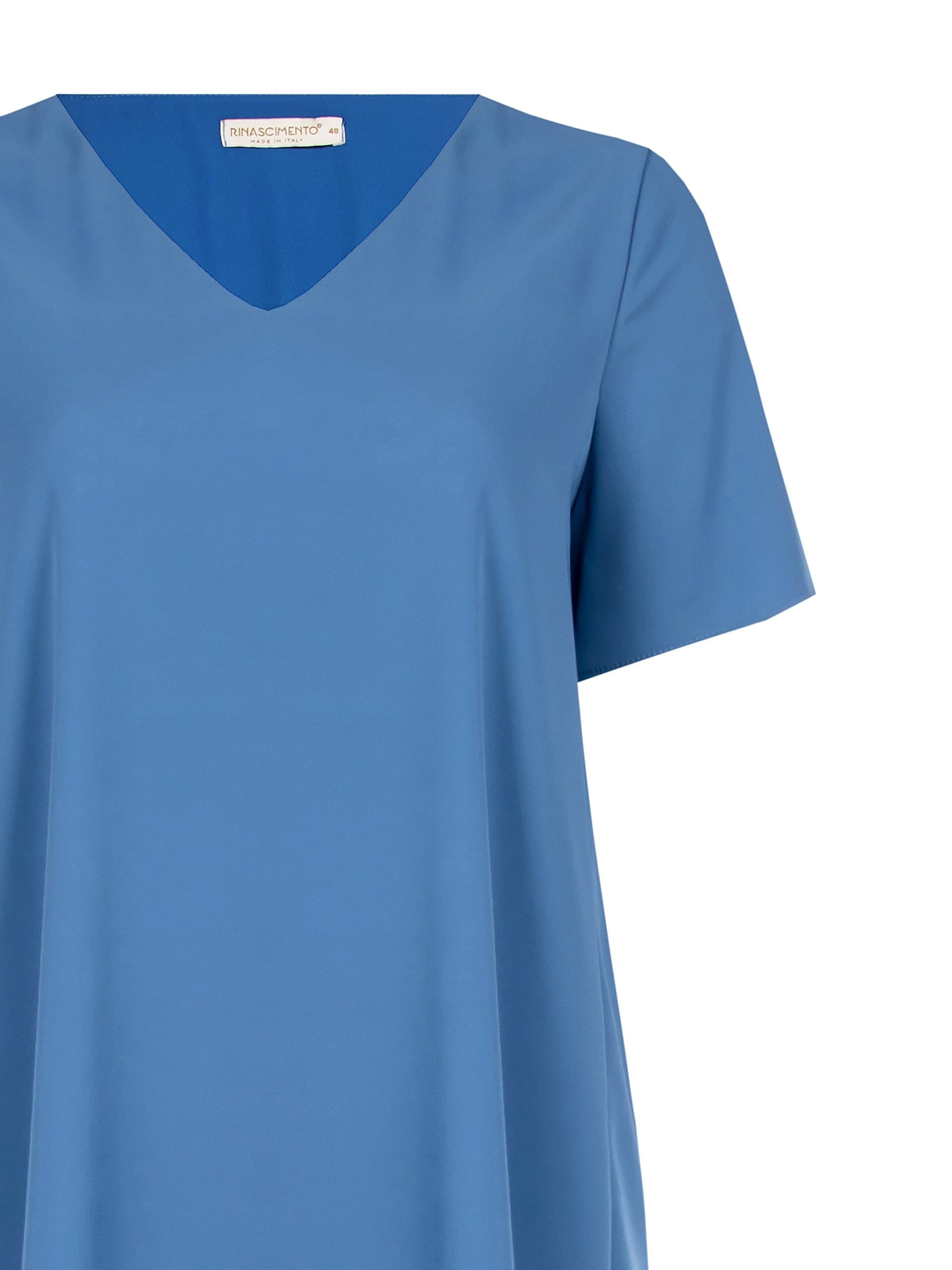 Abito Curvy A Trapezio Fluido In Crepe Rinascimento Curvy