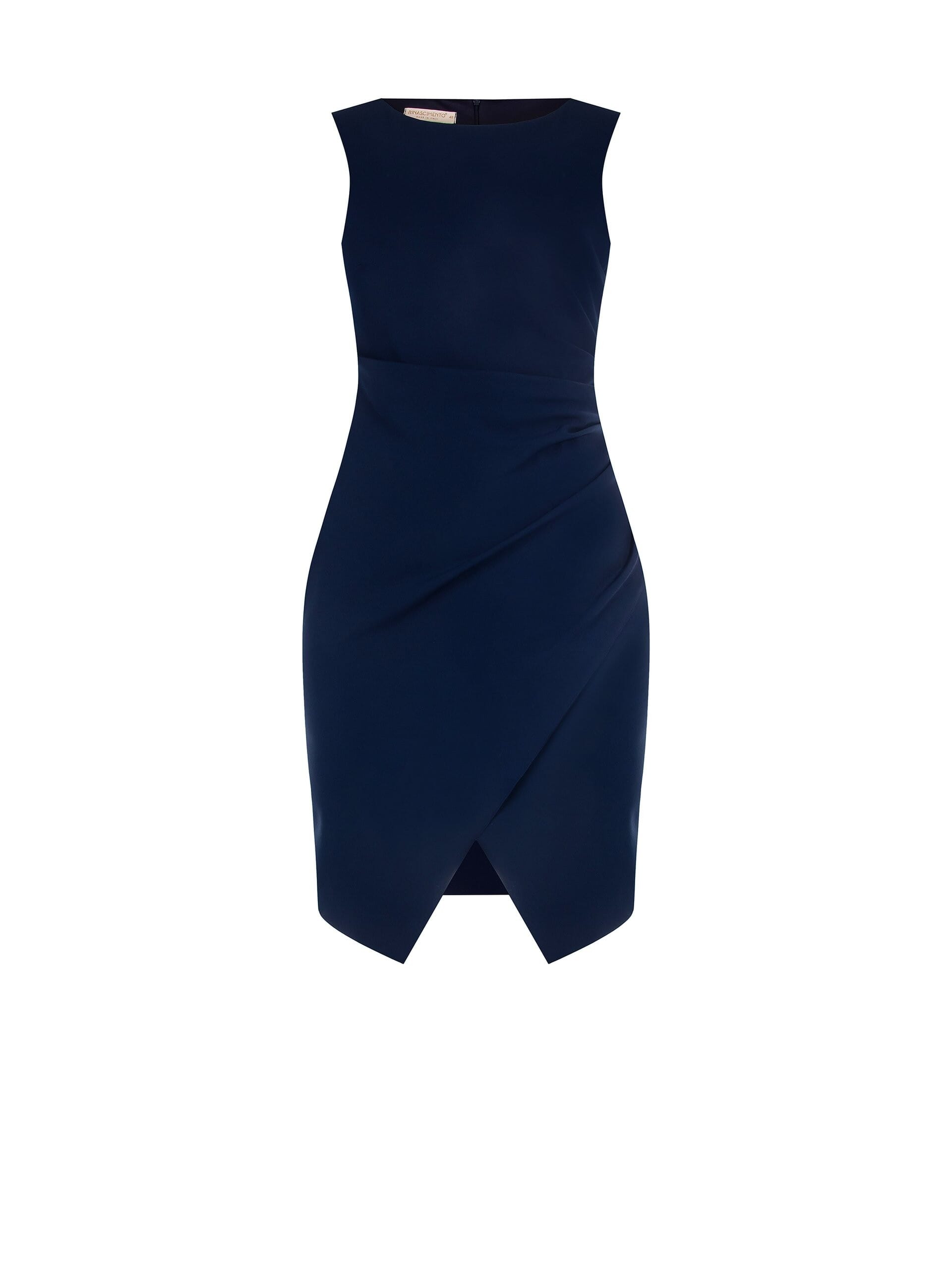 Abito A Tubino Curvy Con Drappeggio In Scuba Crepe Rinascimento Curvy