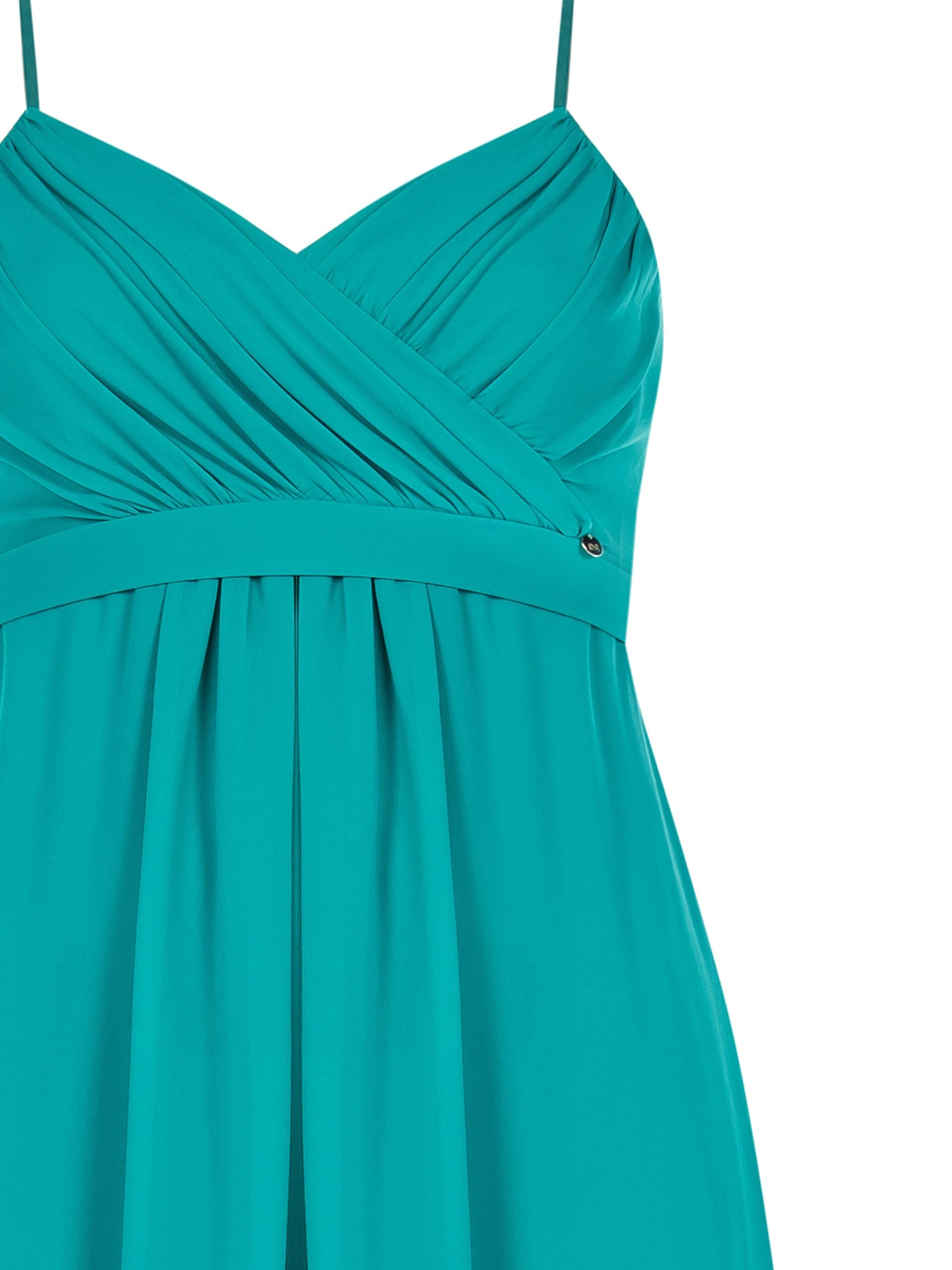 Abito Lungo Curvy Impero In Georgette Con Scollo Incrociato Rinascimento Curvy