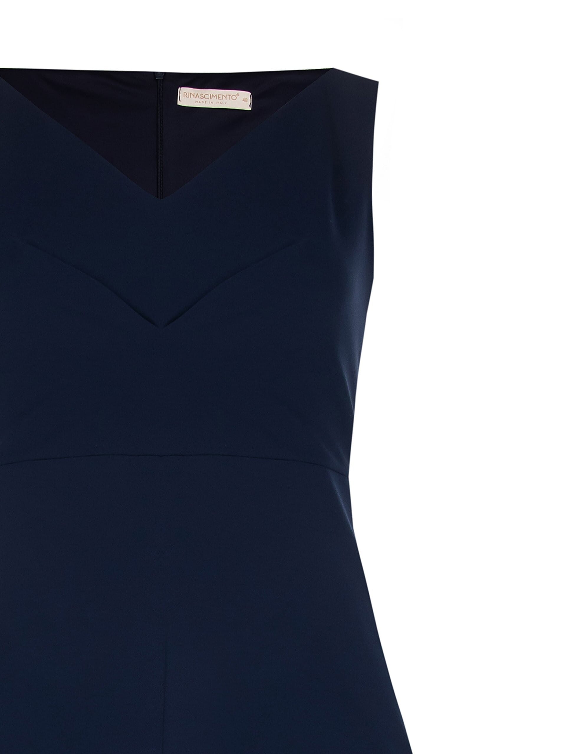 Abito A Tubino Curvy In Scuba Crepe Arricciato Sul Petto Rinascimento Curvy