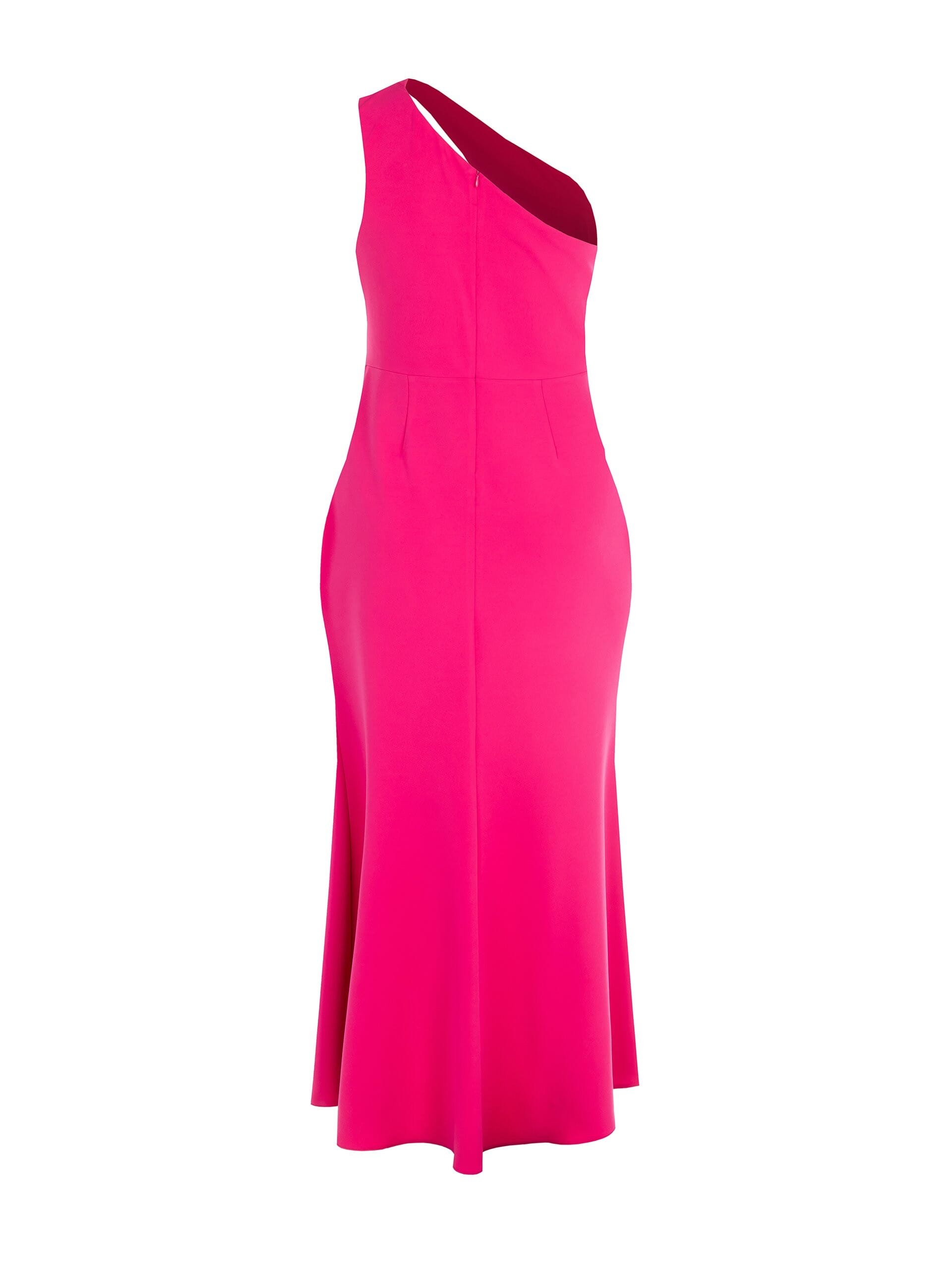 Abito Curvy Lungo Ad Incrocio In Scuba Crepe Con Cut-Out Sulla Spalla Rinascimento Curvy