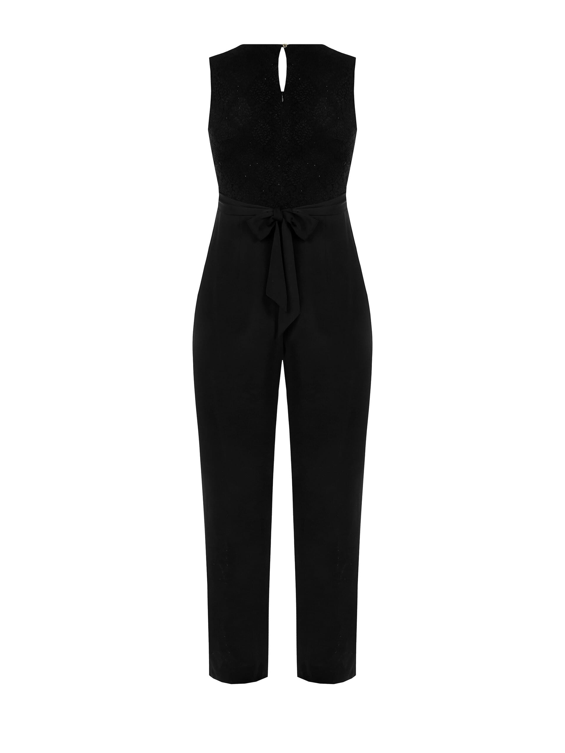 Tuta Intera Curvy A Palazzo Fluida Con Corpetto Ricamato E Paillettes Rinascimento Curvy