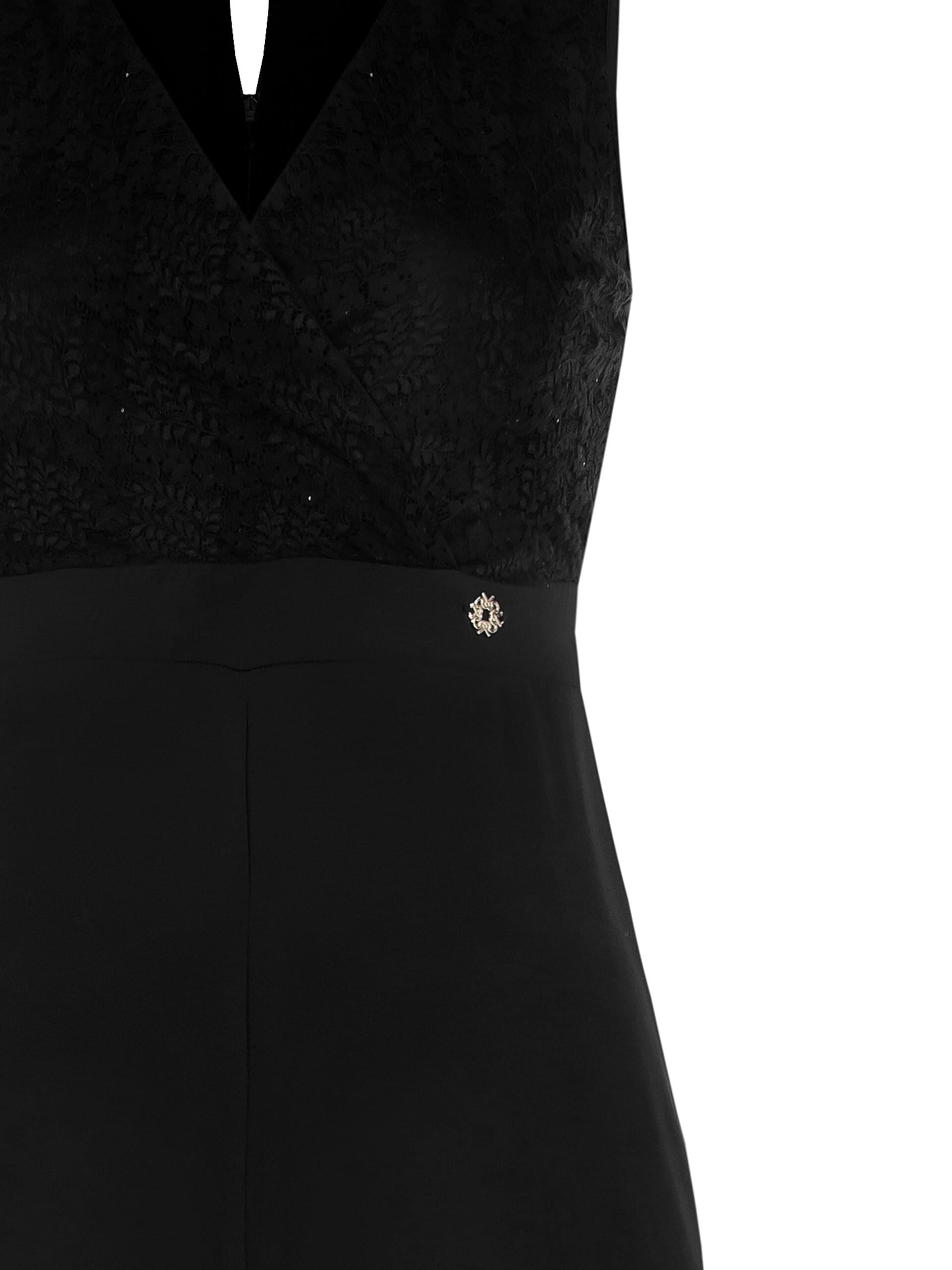 Tuta Intera Curvy A Palazzo Fluida Con Corpetto Ricamato E Paillettes Rinascimento Curvy