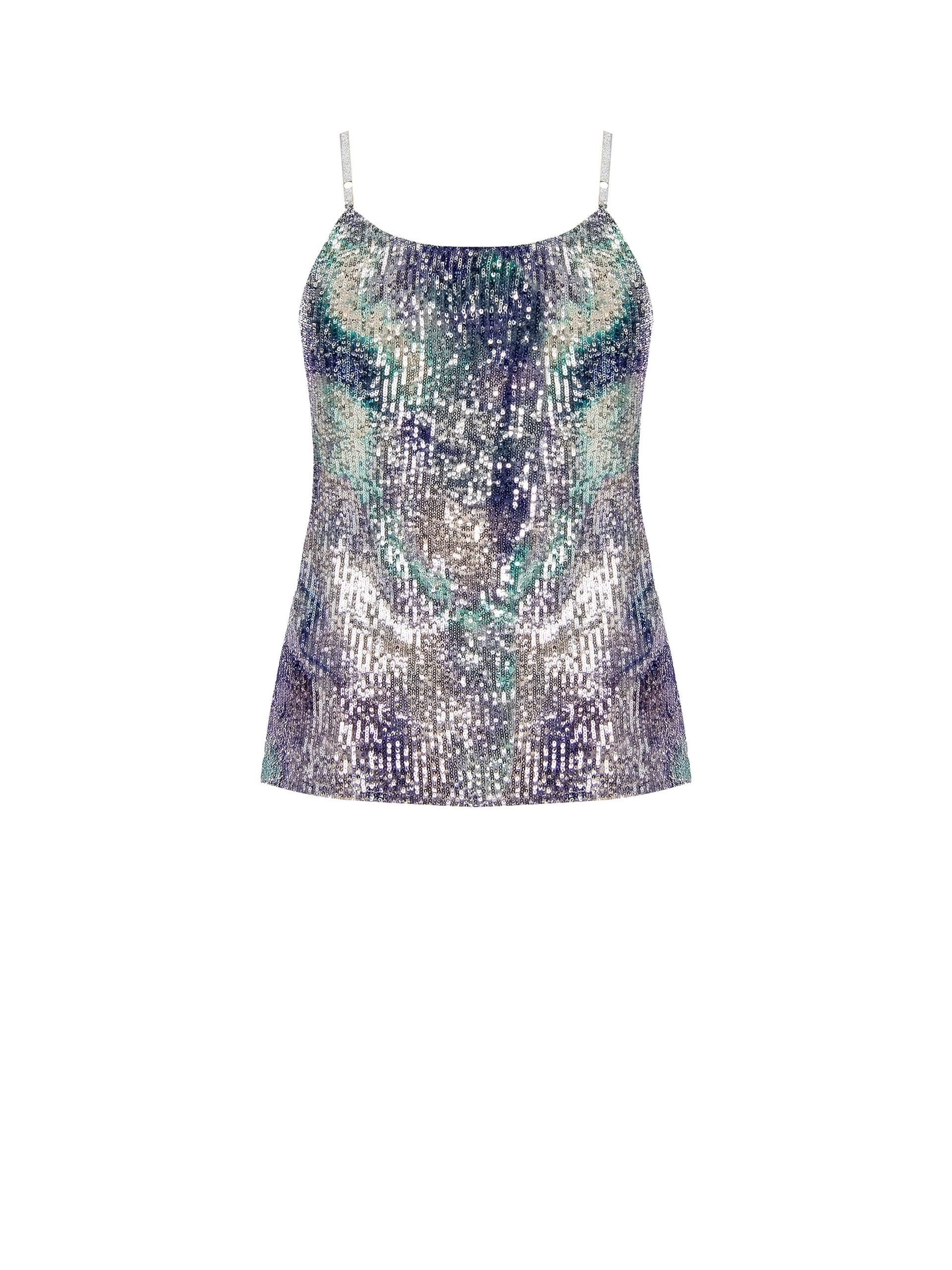 Imprimé Paillettes Couvert Curvy Rinascimento Tops
