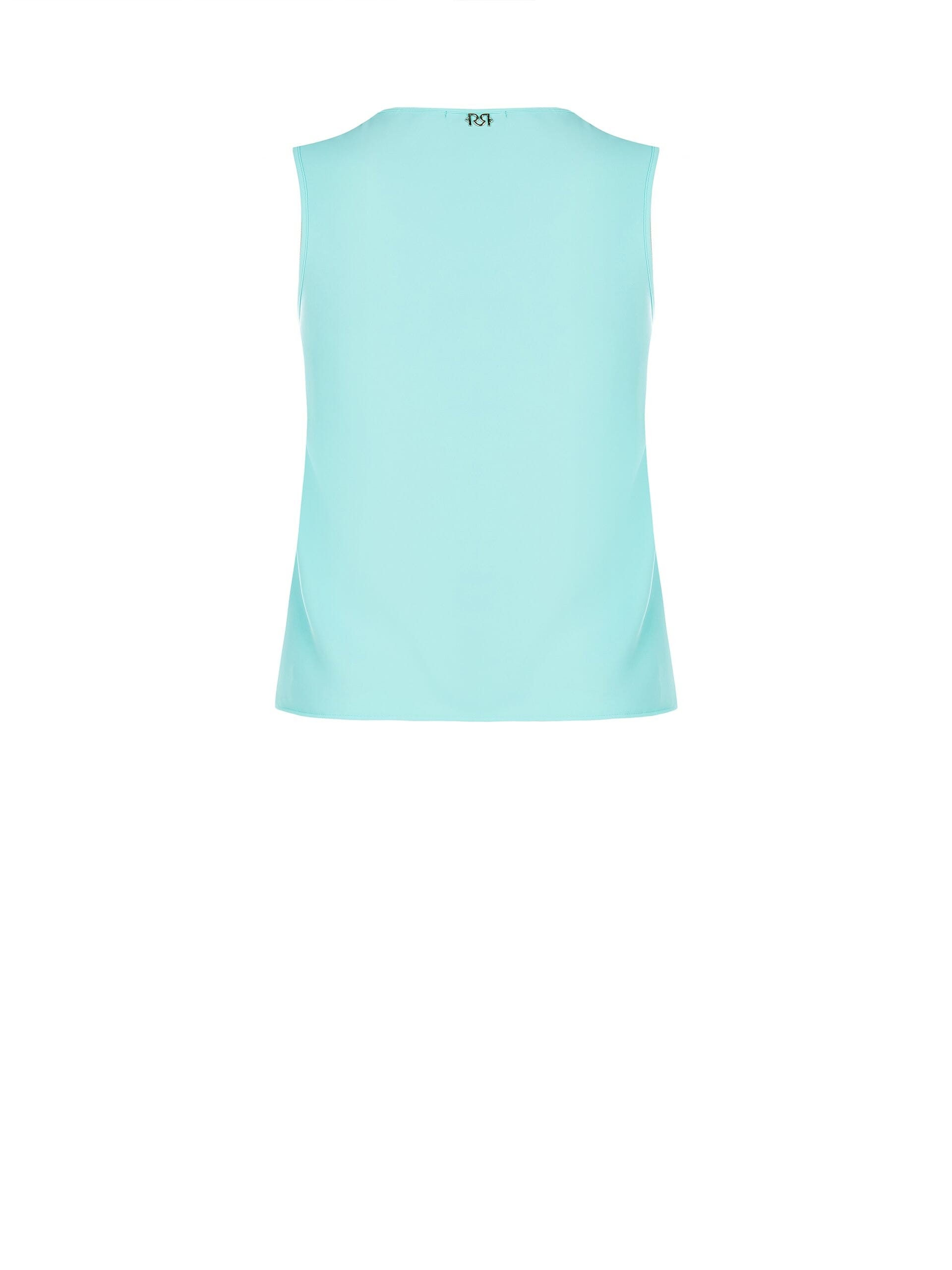 Top Curvy Fluido Con Dettaglio Logo In Metallo Sulla Spallina Rinascimento Curvy