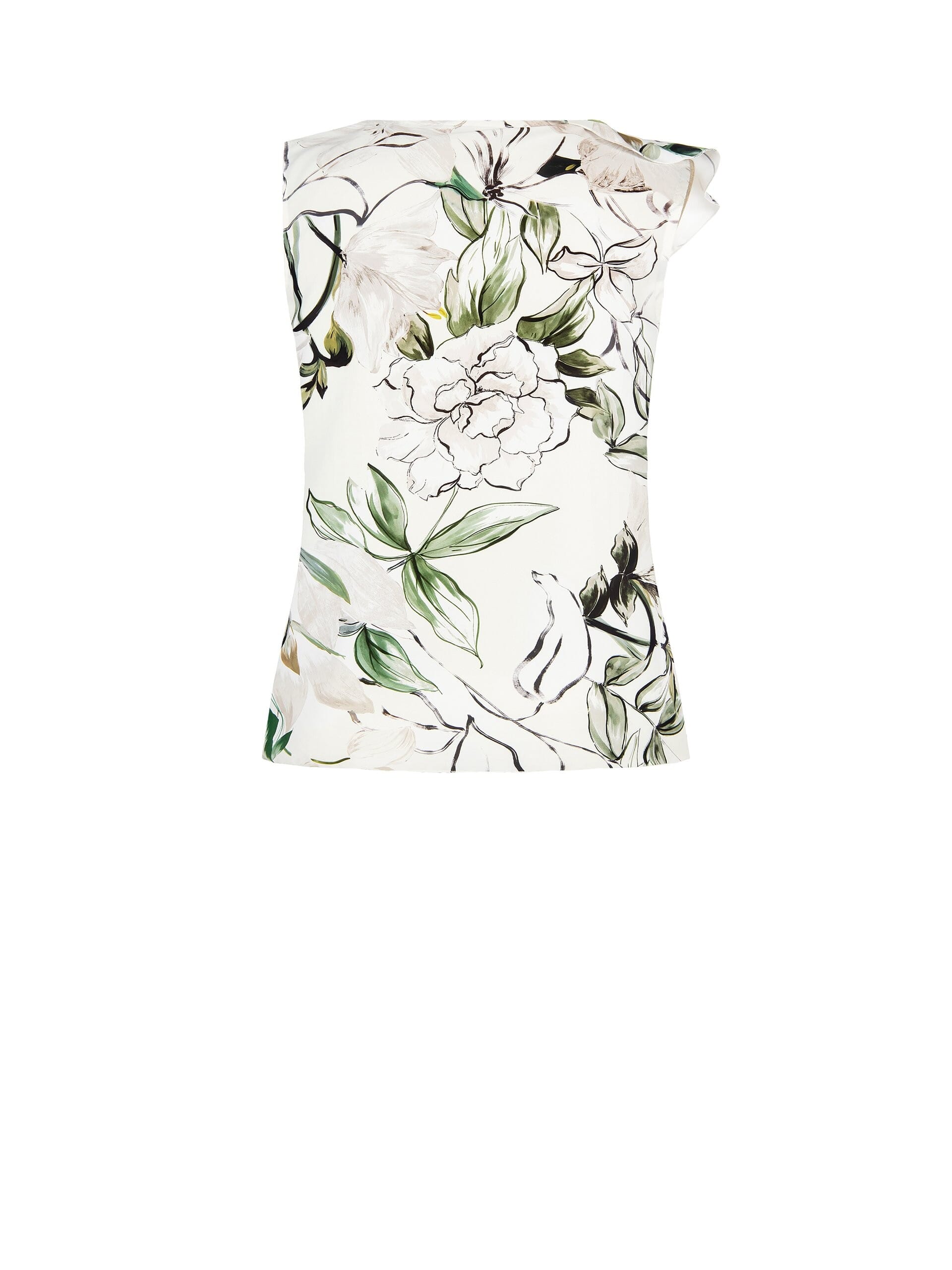 Chemisier fluide en satin avec volants et encolure en V Rinascimento Curvy