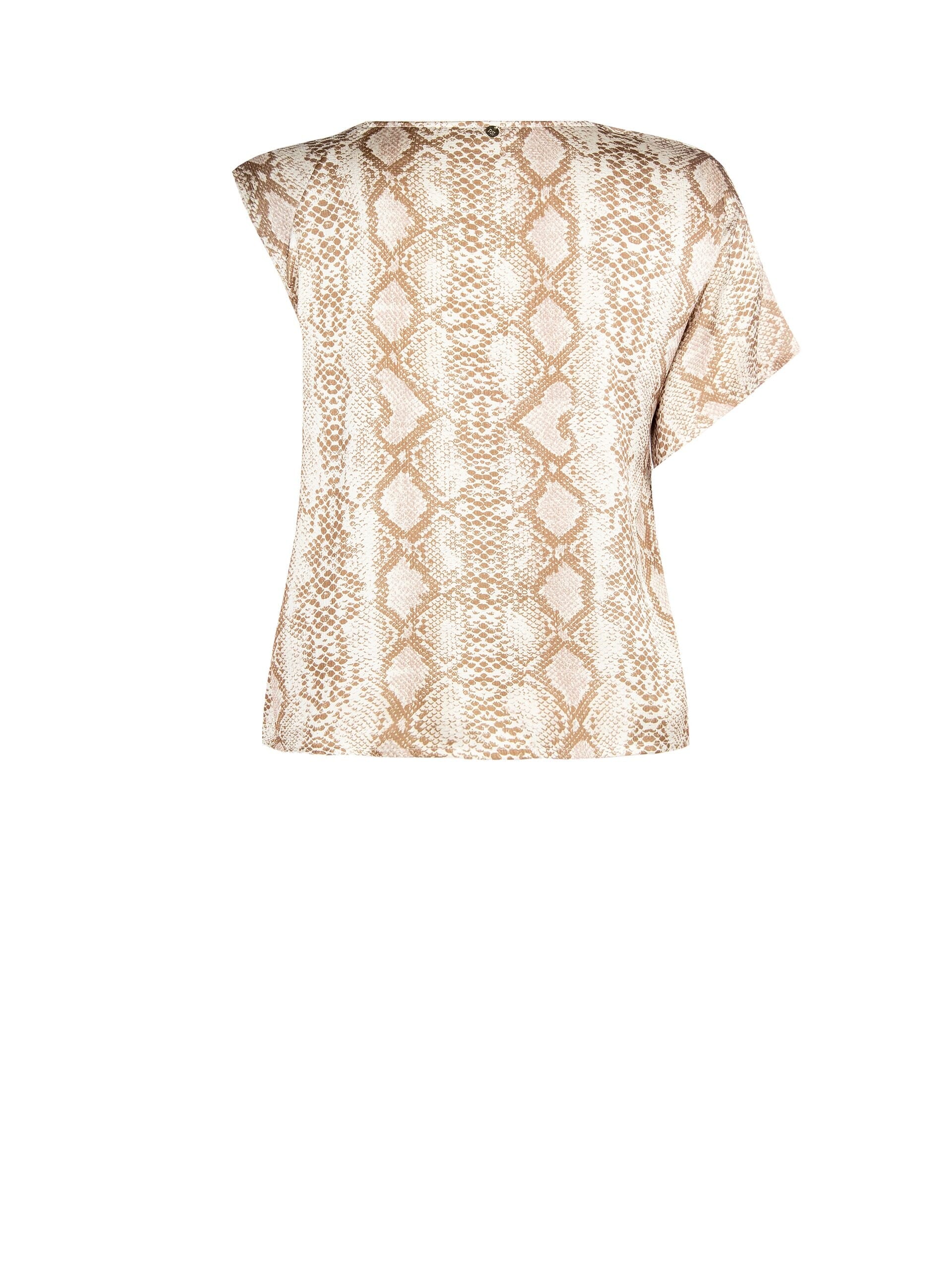 Rinascimento - Blouse curviligne en satin avec anneau