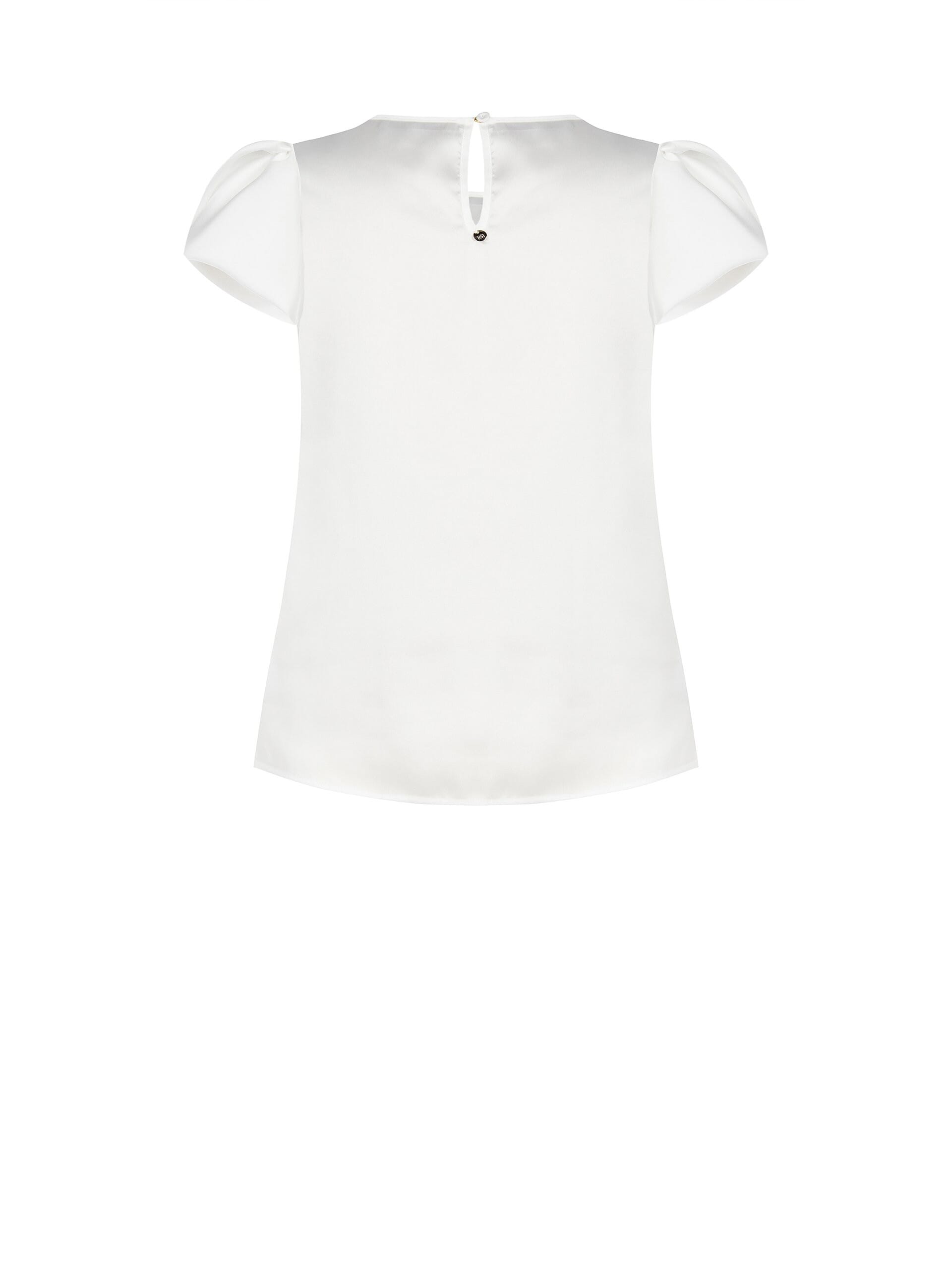 Blouse fluide en satin avec anneau métallique Rinascimento Curvy