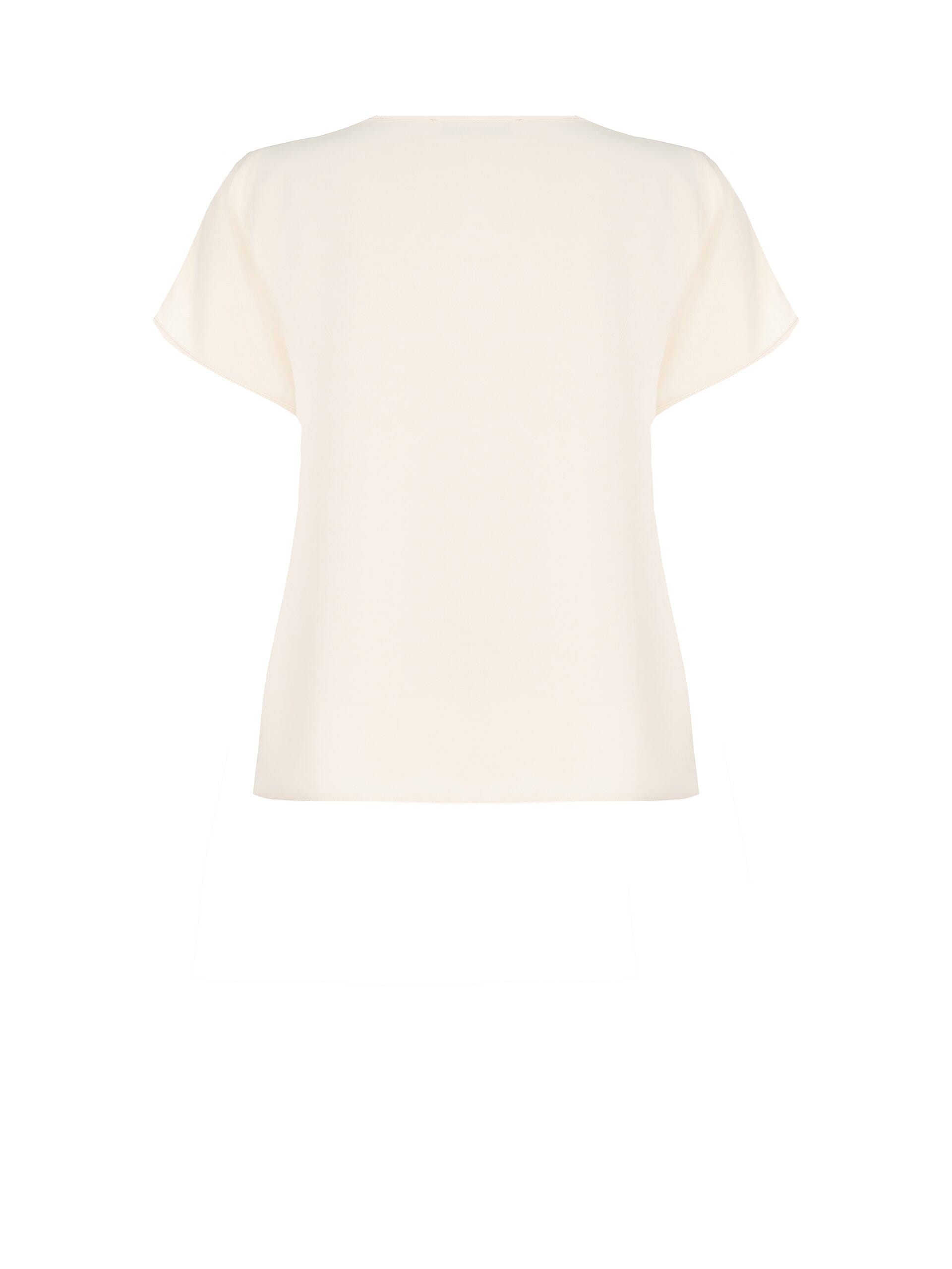 Blusa Fluida Curvy In Raso Opaco Con Scollo A V Rinascimento Curvy