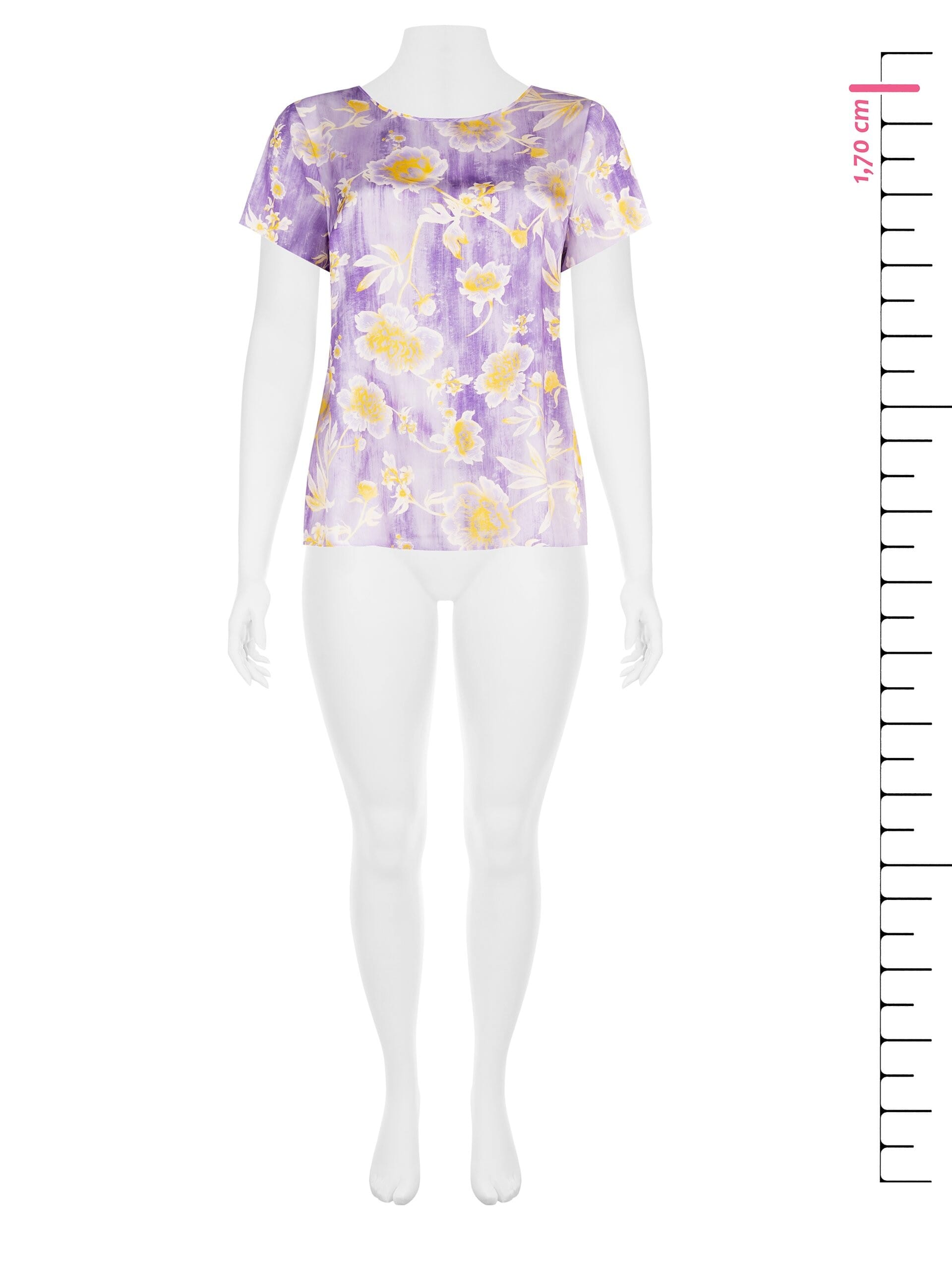 Silk Effect Curvy Blouse Rinascimento Curvy