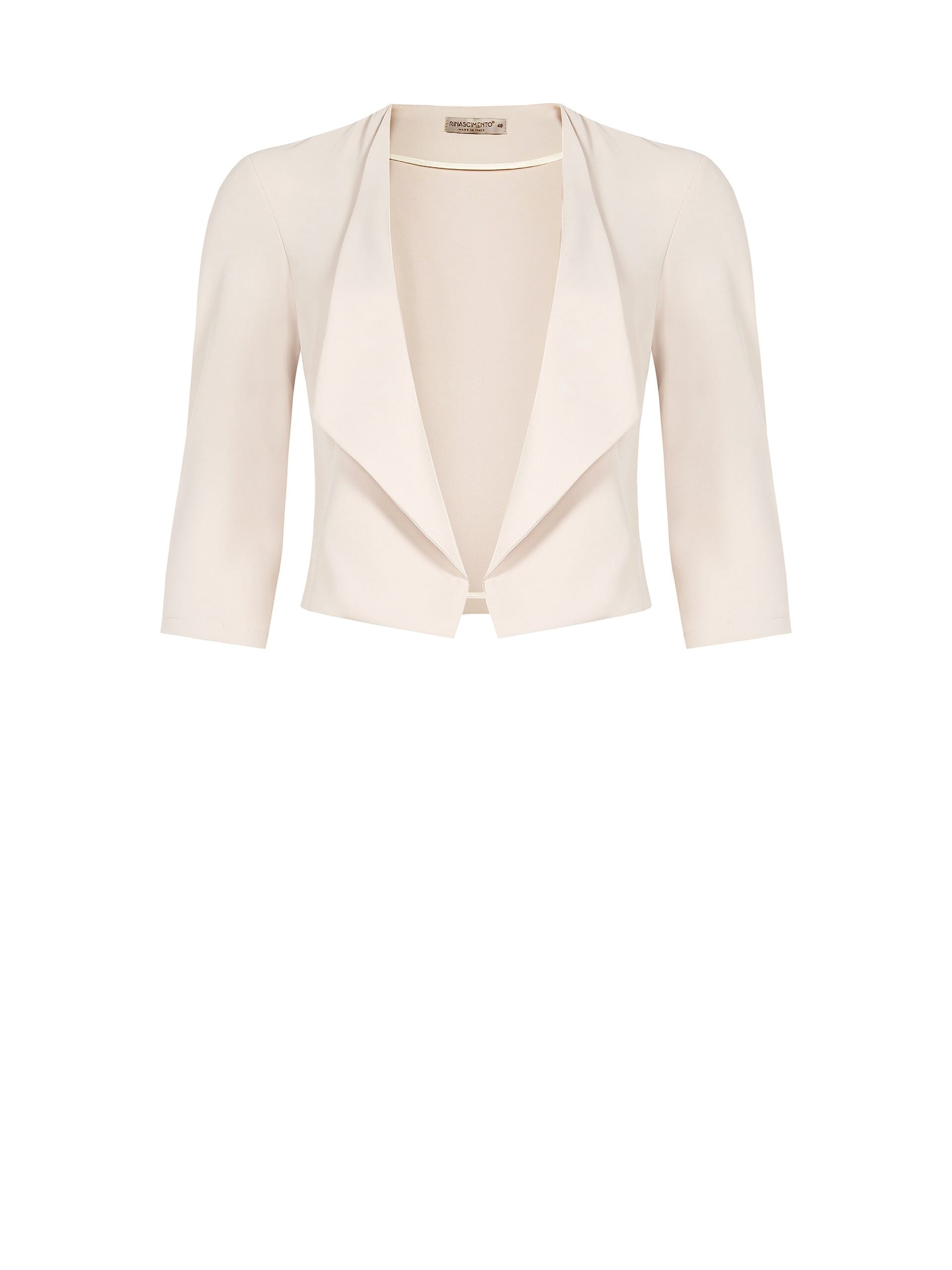 Giacca Curvy Corta In Crepe Fluido Rinascimento Curvy