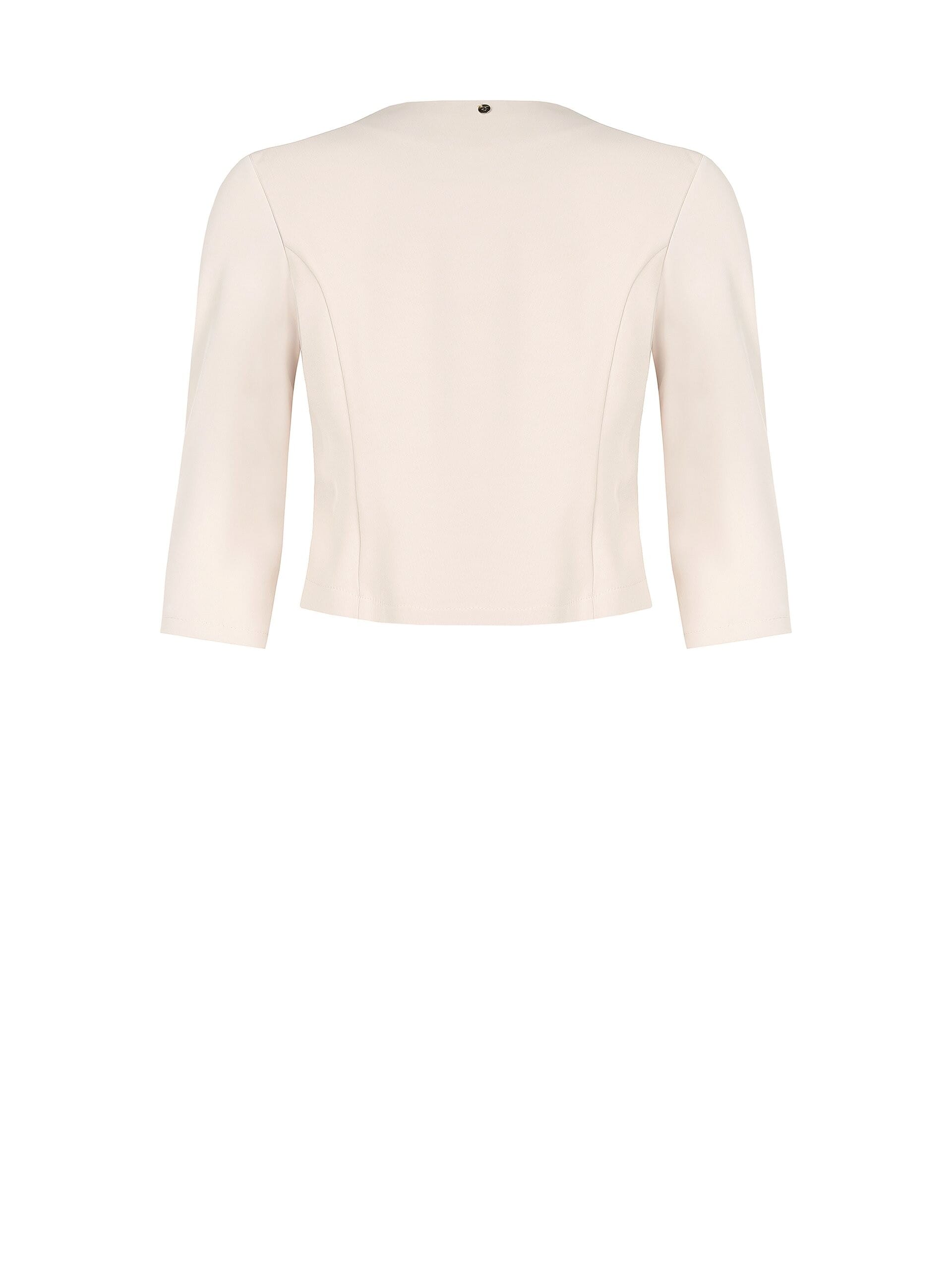 Giacca Curvy Corta In Crepe Fluido Rinascimento Curvy