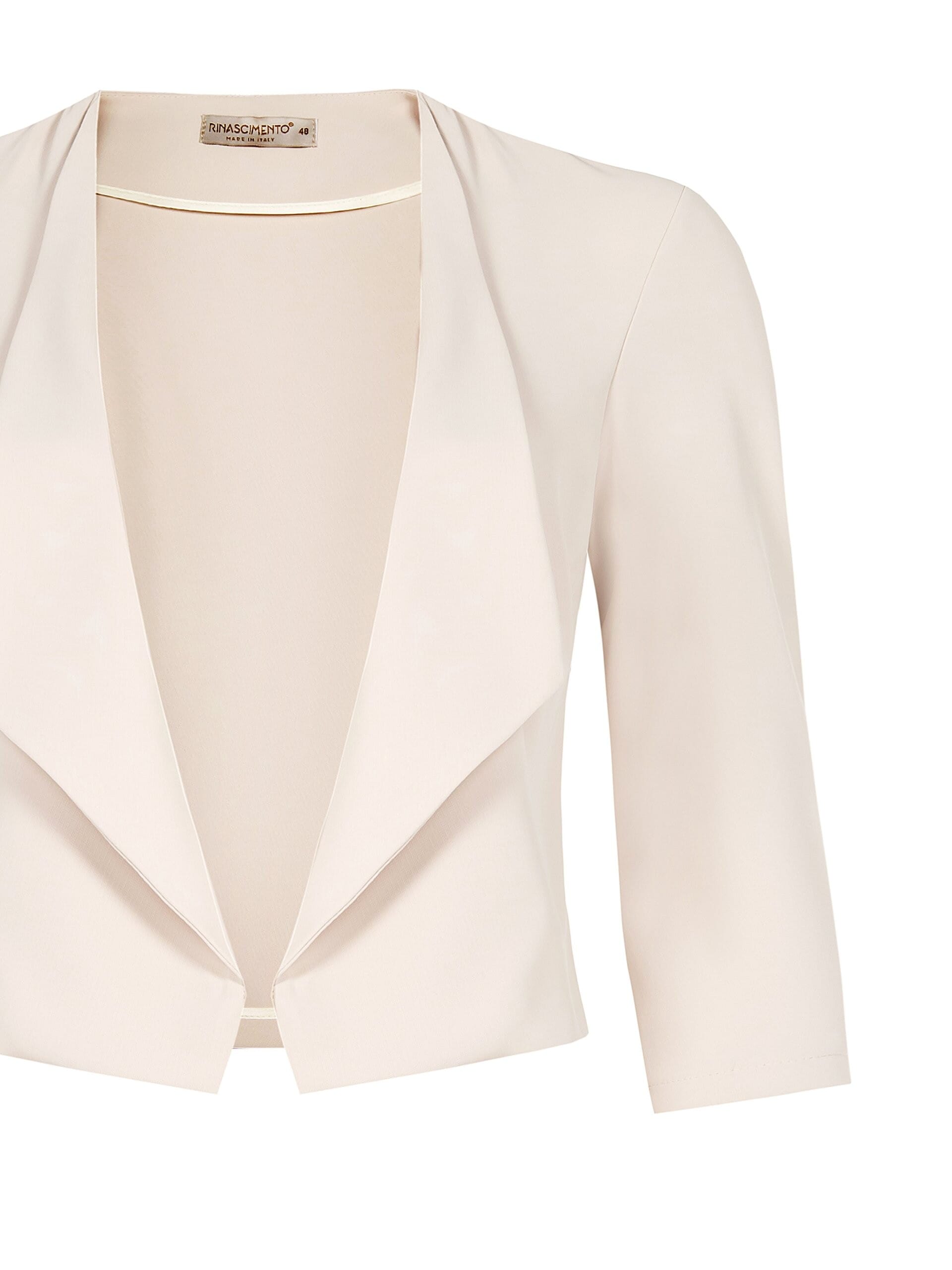 Giacca Curvy Corta In Crepe Fluido Rinascimento Curvy