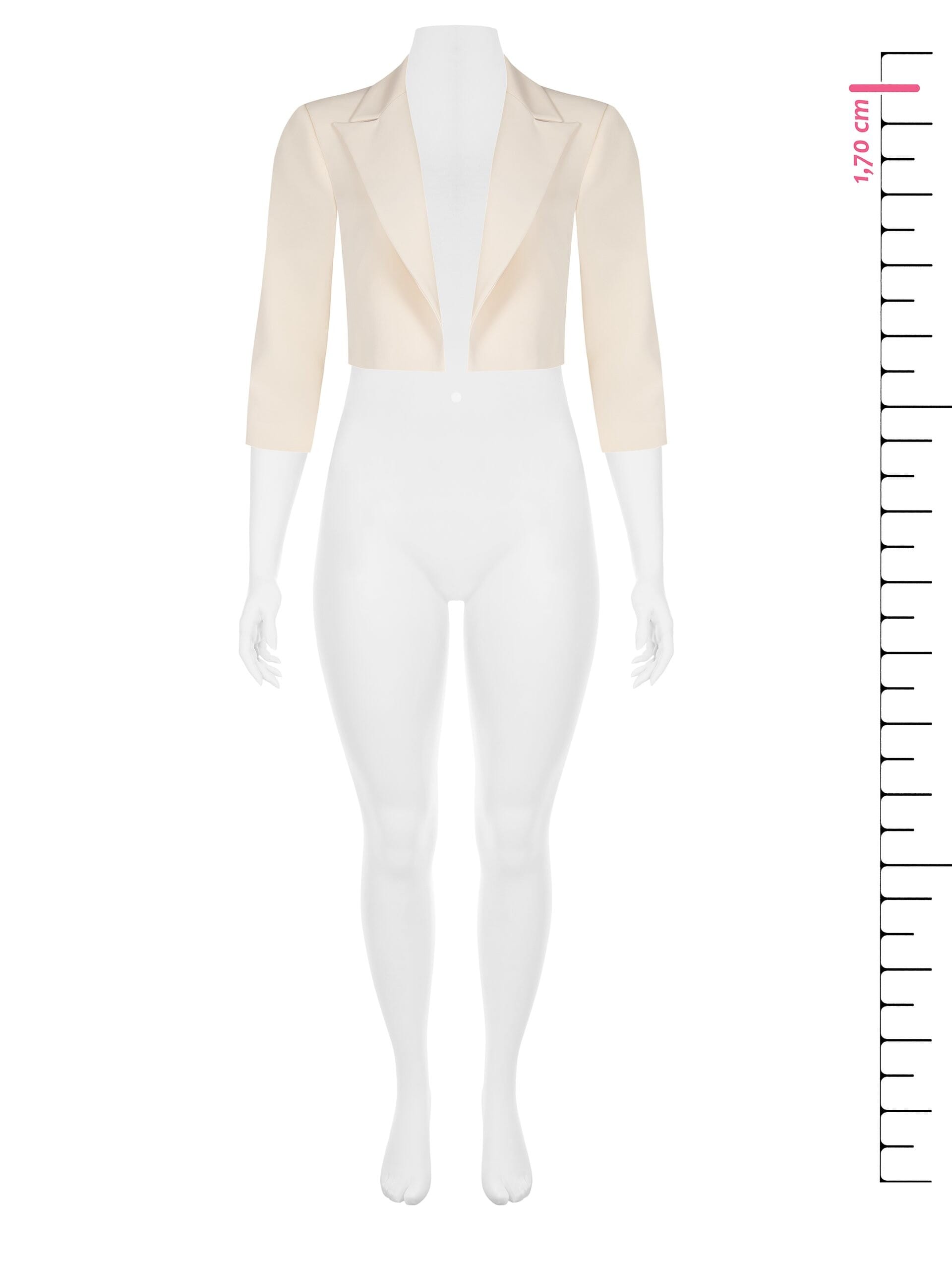 Bolero Coprispalle Curvy Aperto In Tessuto Tecnico Rinascimento Curvy