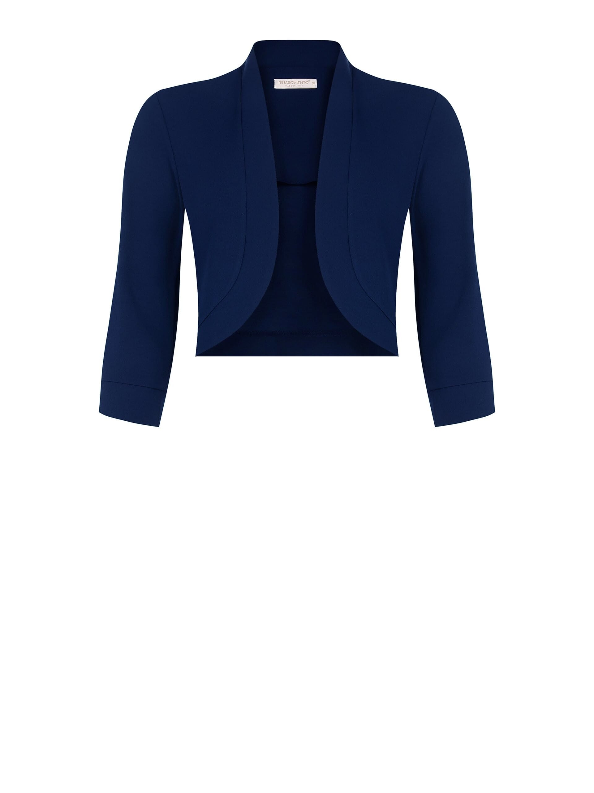 Bolero Coprispalle Curvy Aperto In Scuba Crepe Rinascimento Curvy