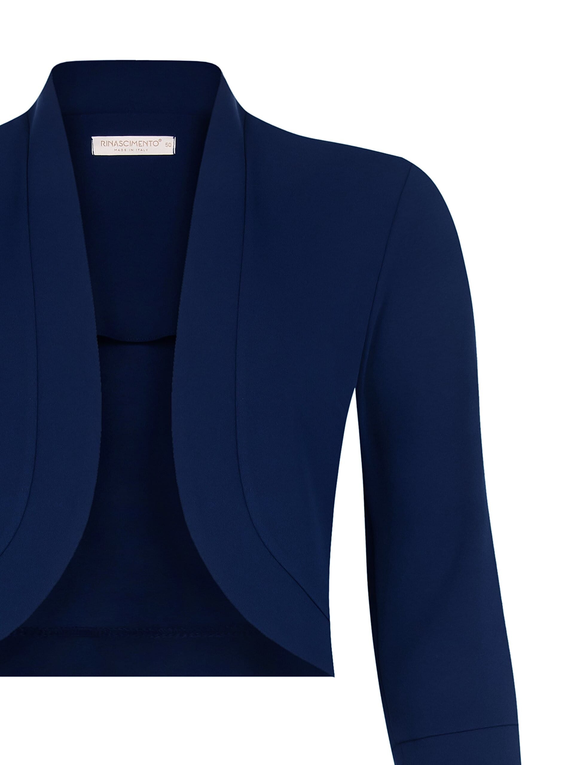 Bolero Coprispalle Curvy Aperto In Scuba Crepe Rinascimento Curvy