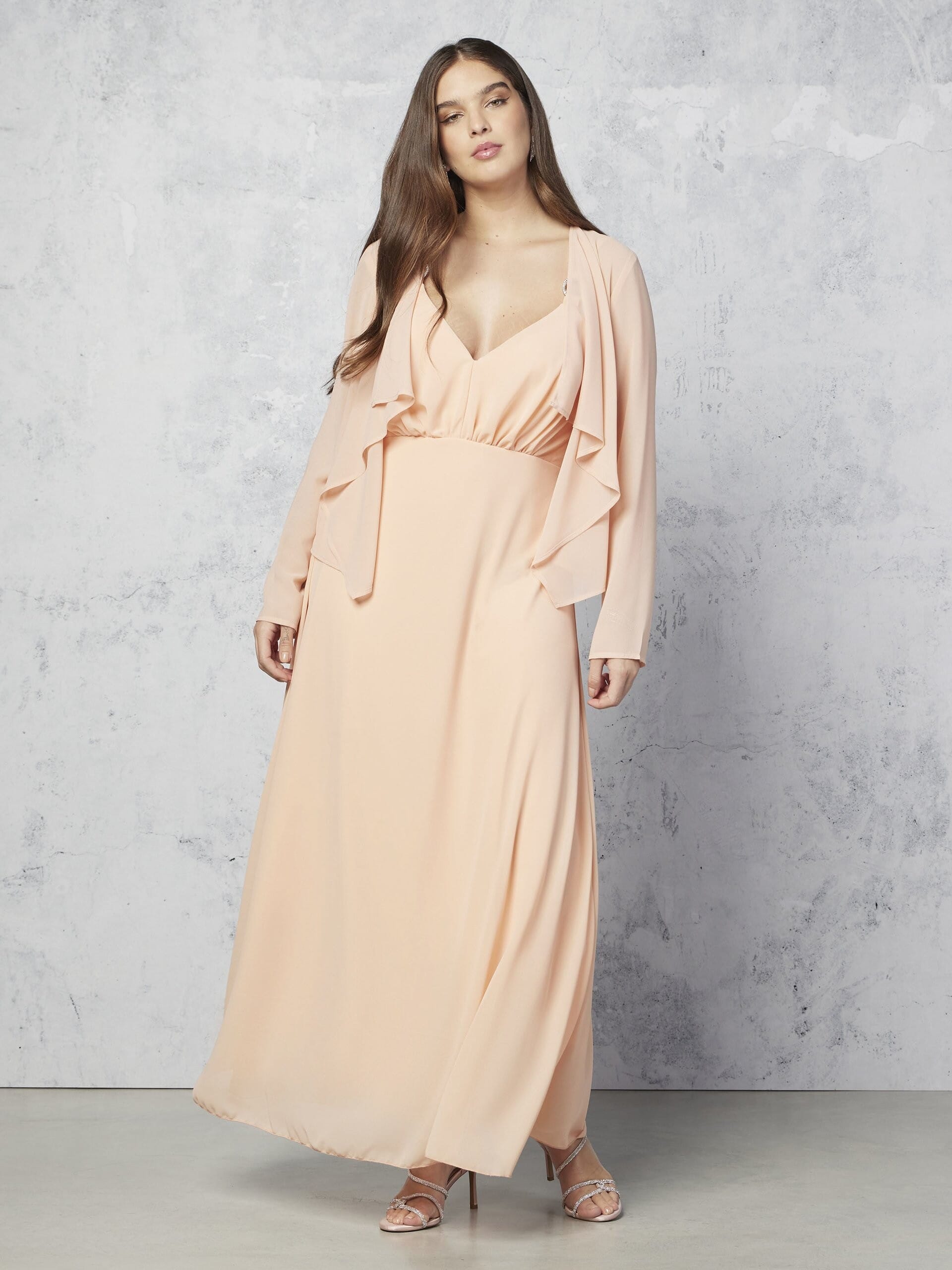 Coprispalle Aperto Curvy In Georgette Rinascimento Curvy