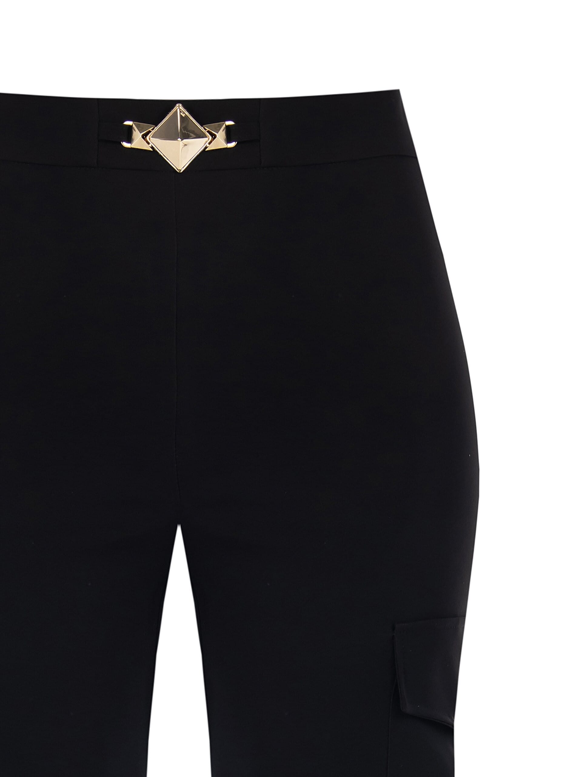 Pantaloni Cargo Curvy Larghi In Tessuto Tecnico Rinascimento Curvy