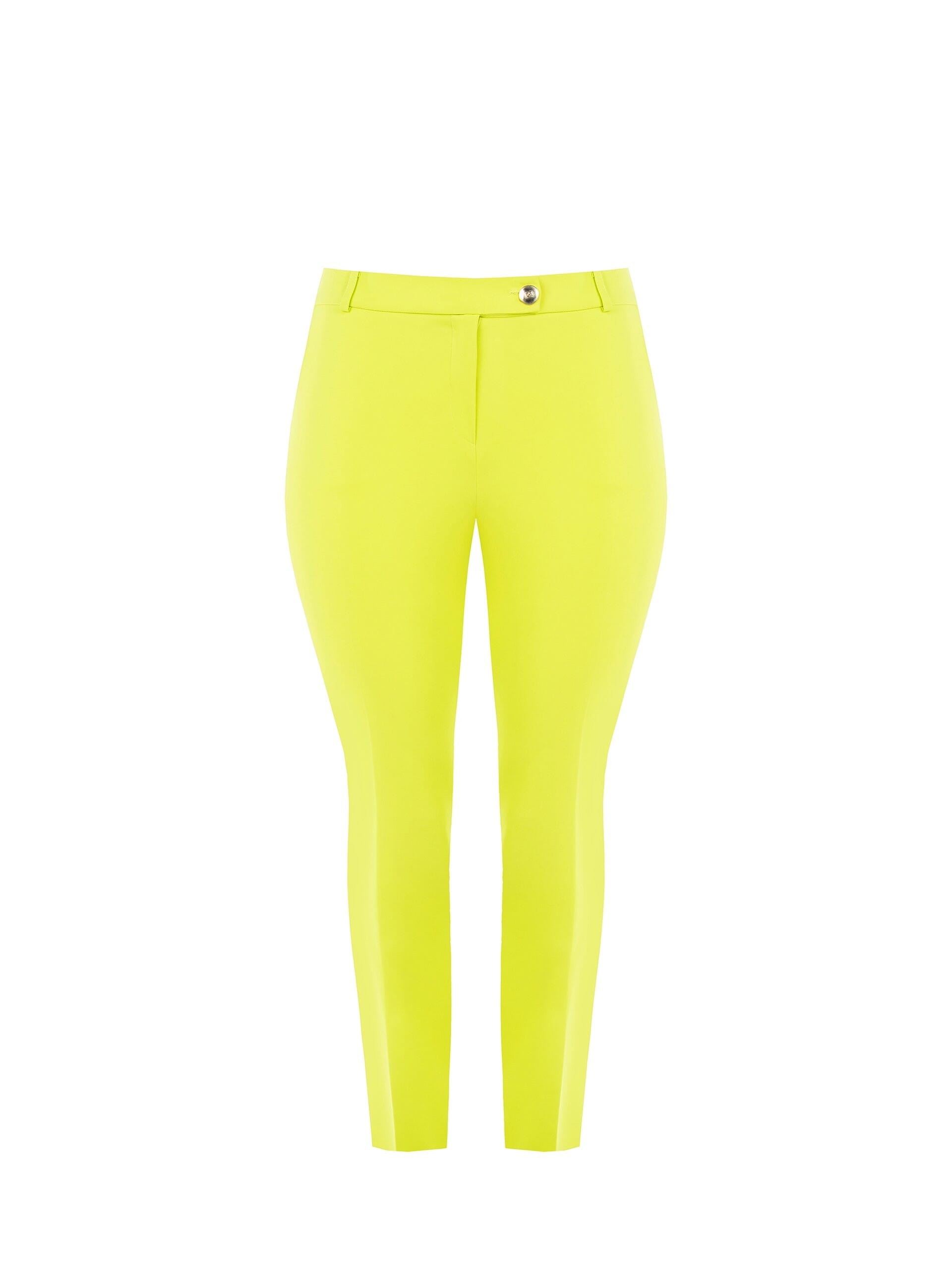 Rinascimento Curvy Skinny Cropped Trousers In Technical Fabric