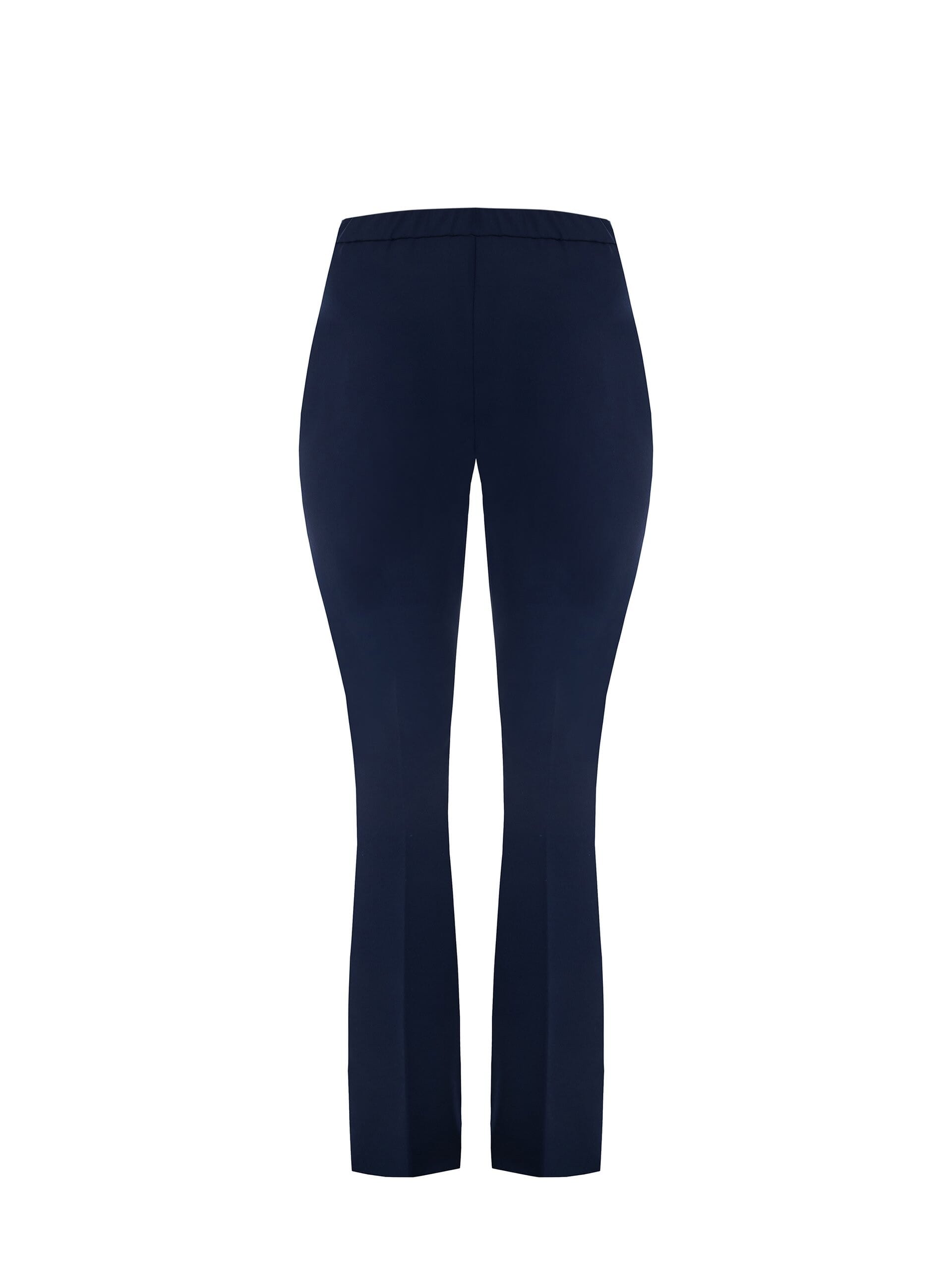 Pantaloni Curvy Dritti Svasati In Scuba Crepe Con Elastico Rinascimento Curvy