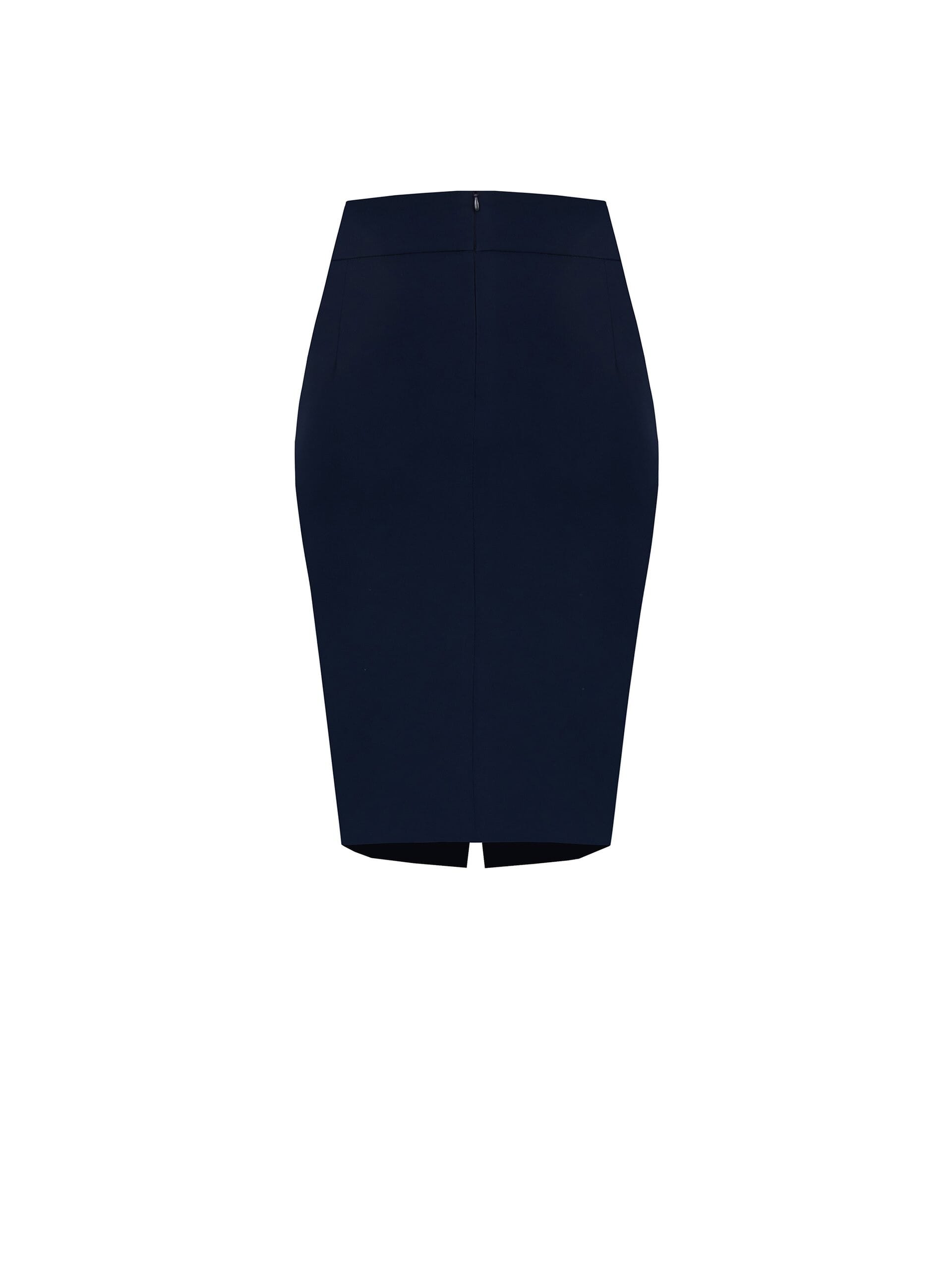 Gonna A Tubino Curvy In Tessuto Tecnico Con Spacco Davanti Rinascimento Curvy