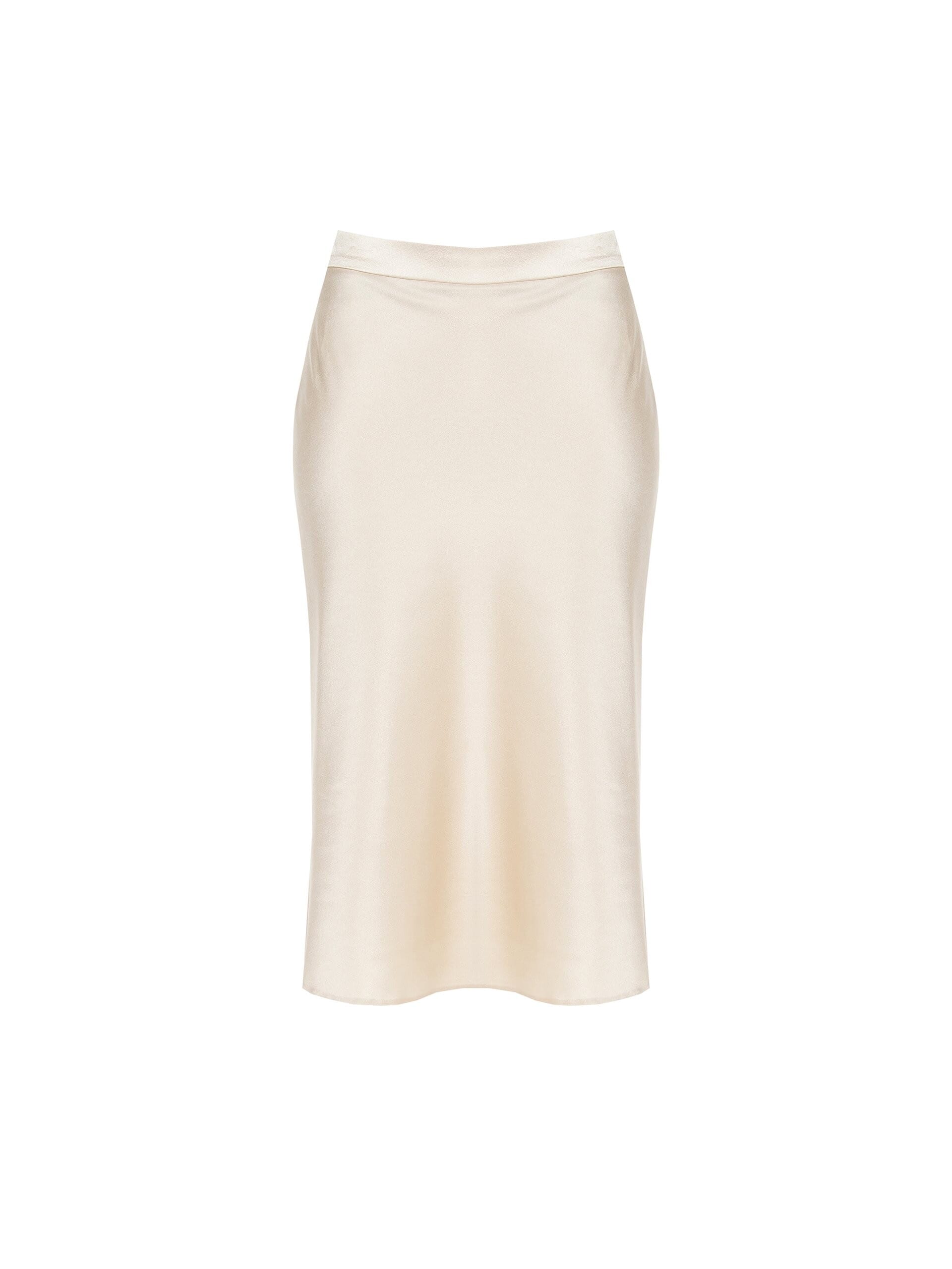 Gonna Curvy A Trapezio In Raso Laminato Rinascimento Curvy