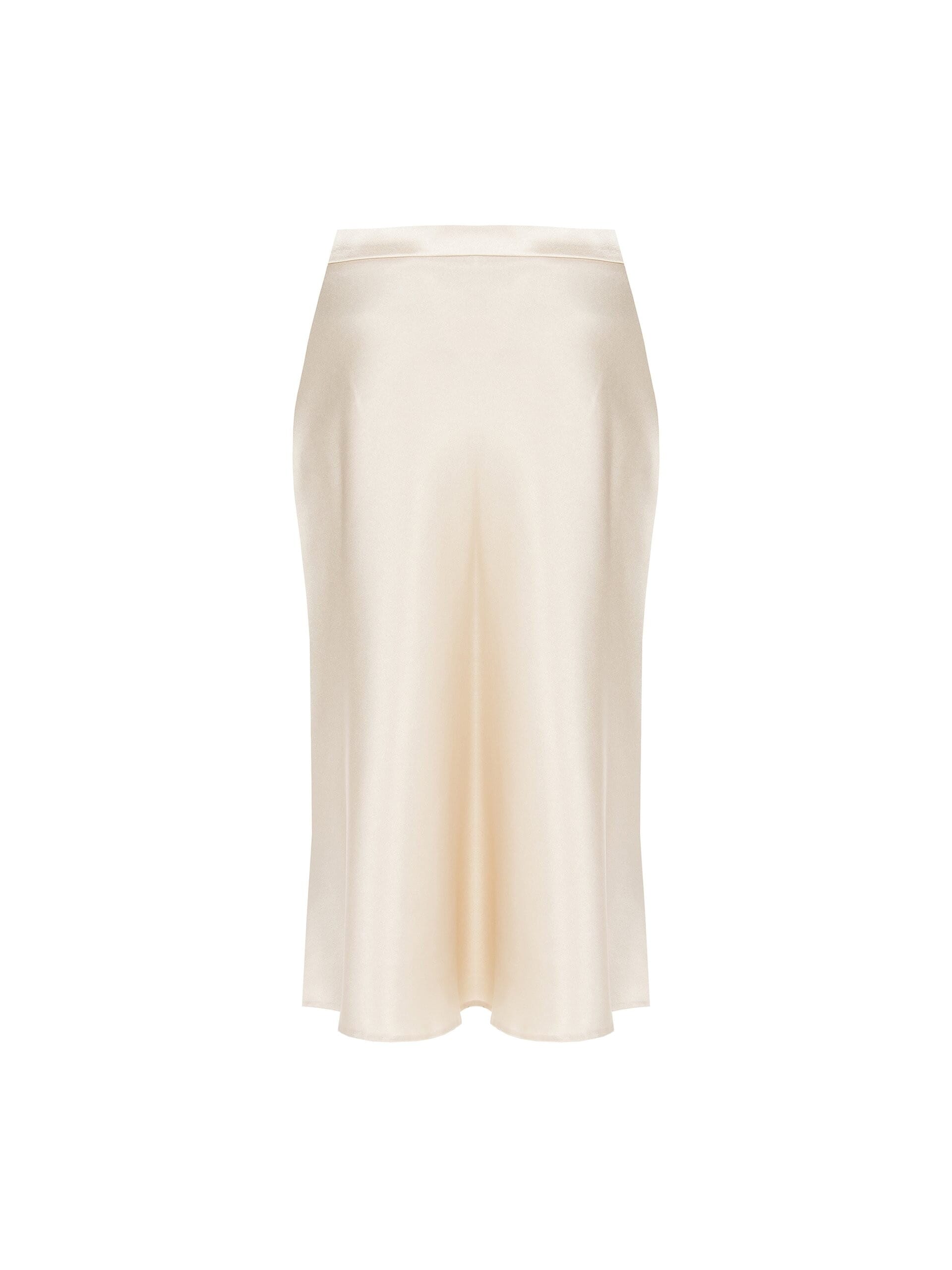 Gonna Curvy A Trapezio In Raso Laminato Rinascimento Curvy