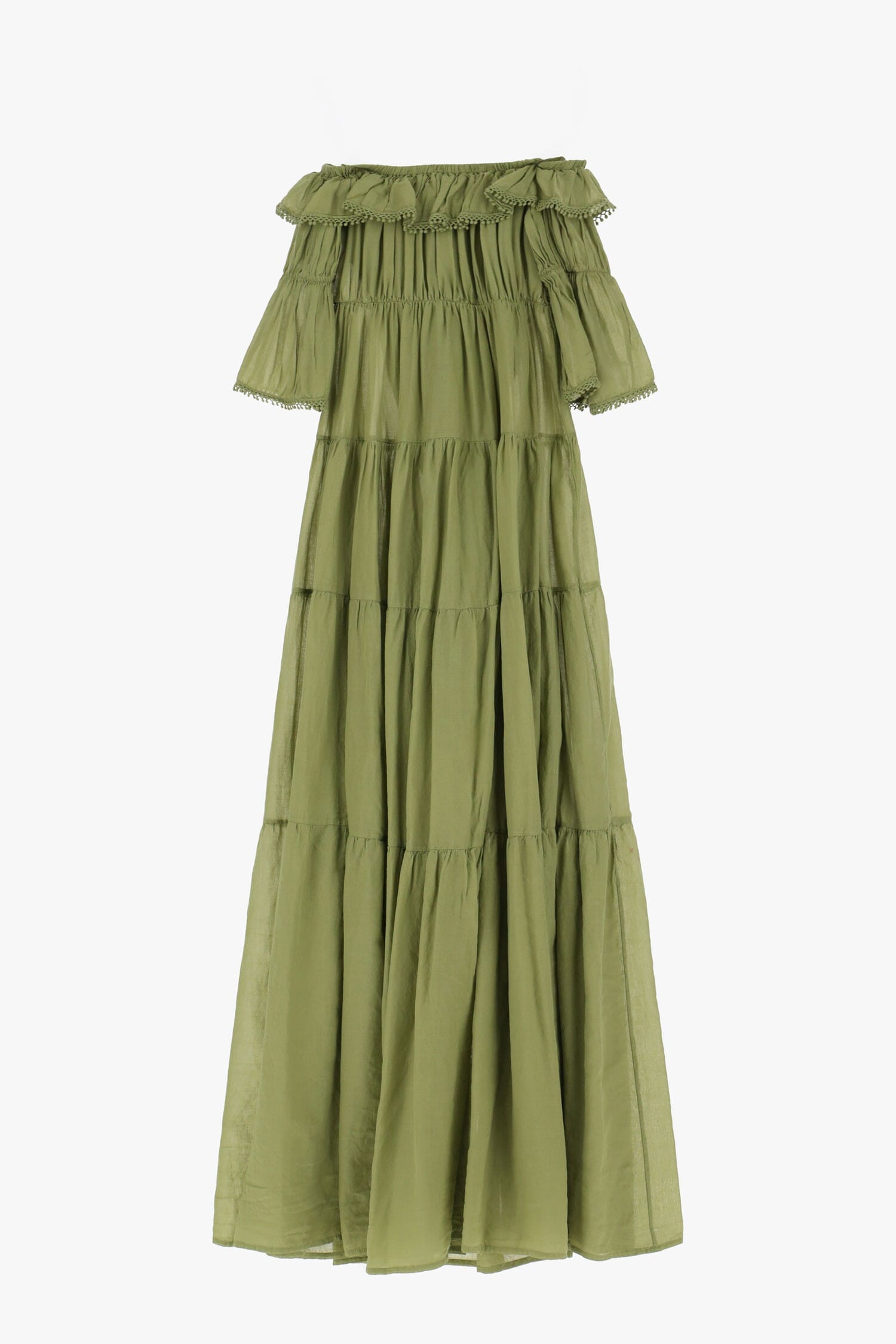 Abito Con Spalle Scoperte E Balze Dixie