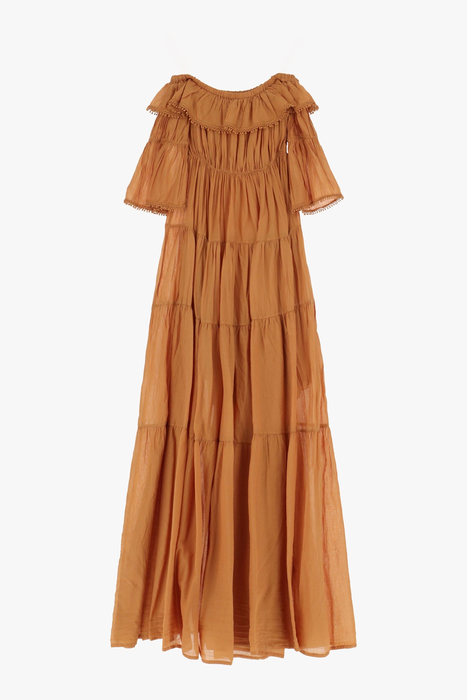 Abito Con Spalle Scoperte E Balze Dixie