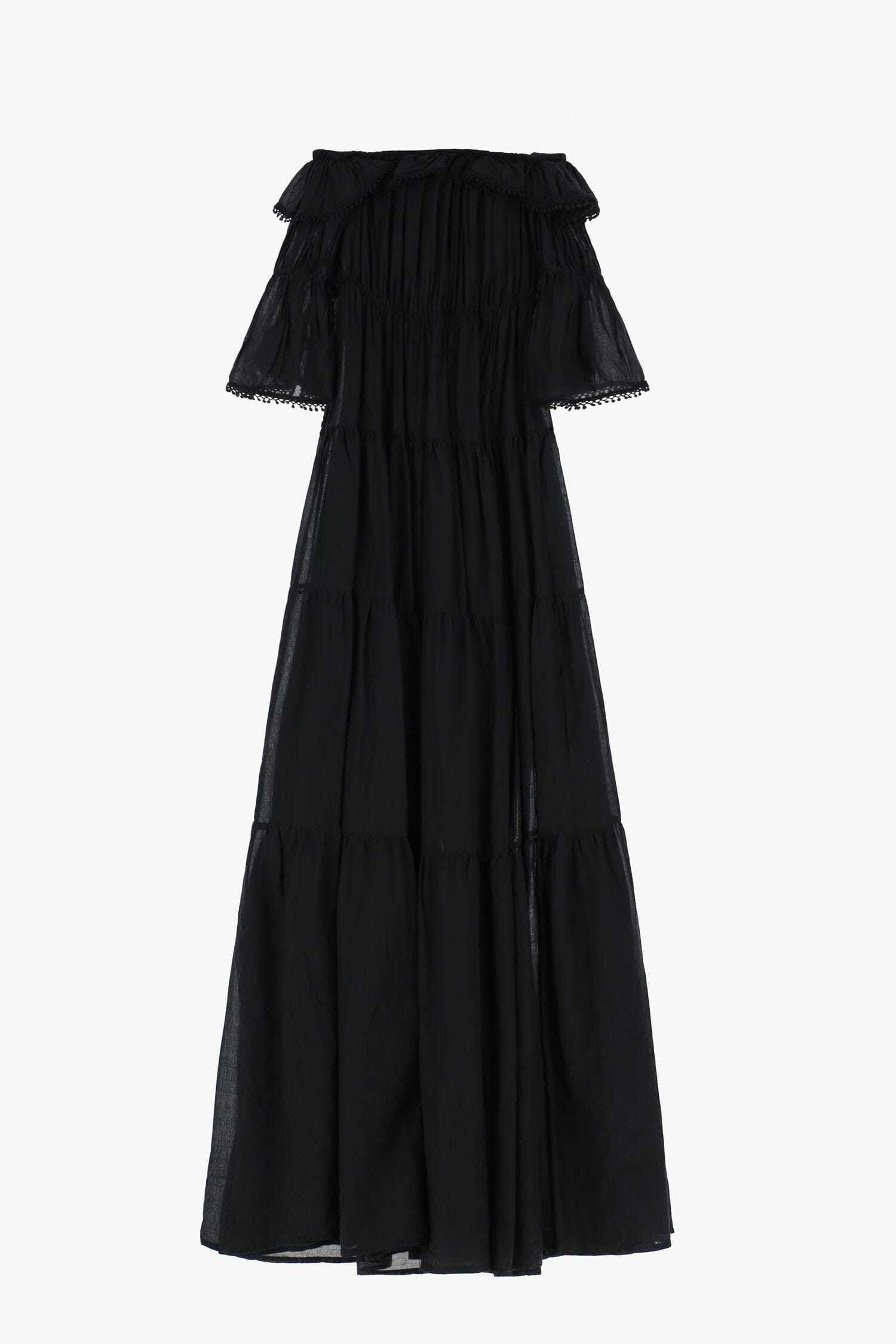 Abito Con Spalle Scoperte E Balze Dixie