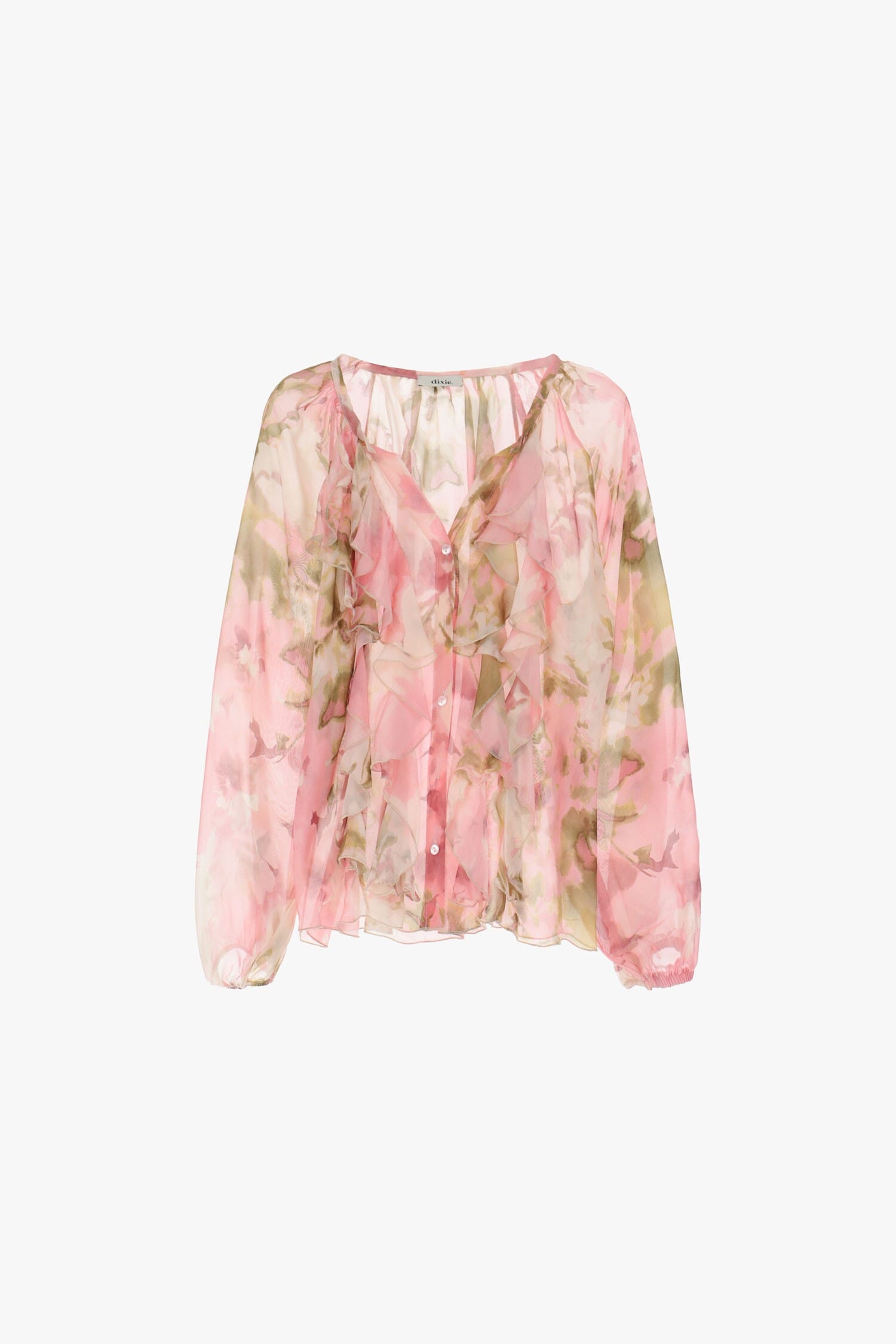 Shirt With Print And Fluid Sleeves Dixie