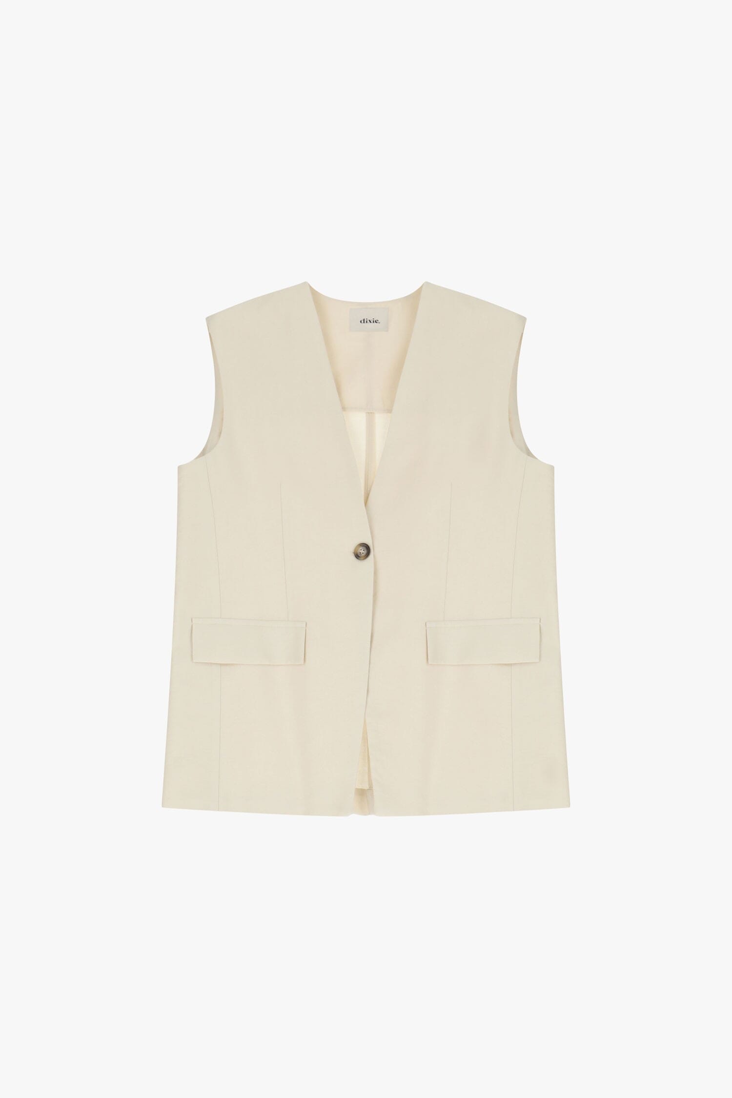 Gilet Con Tasche Frontali E Bottoni Dixie