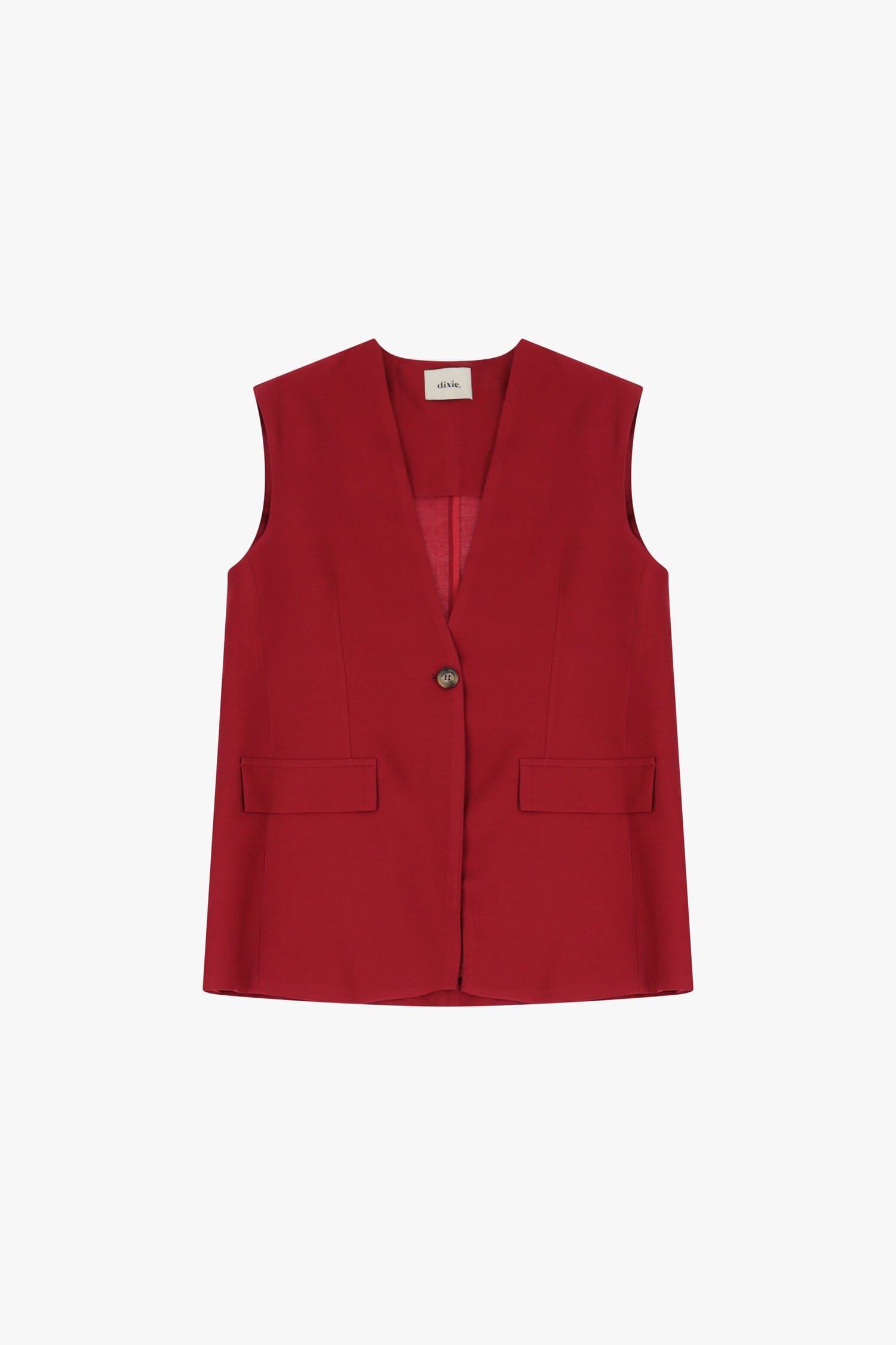 Gilet Con Tasche Frontali E Bottoni Dixie